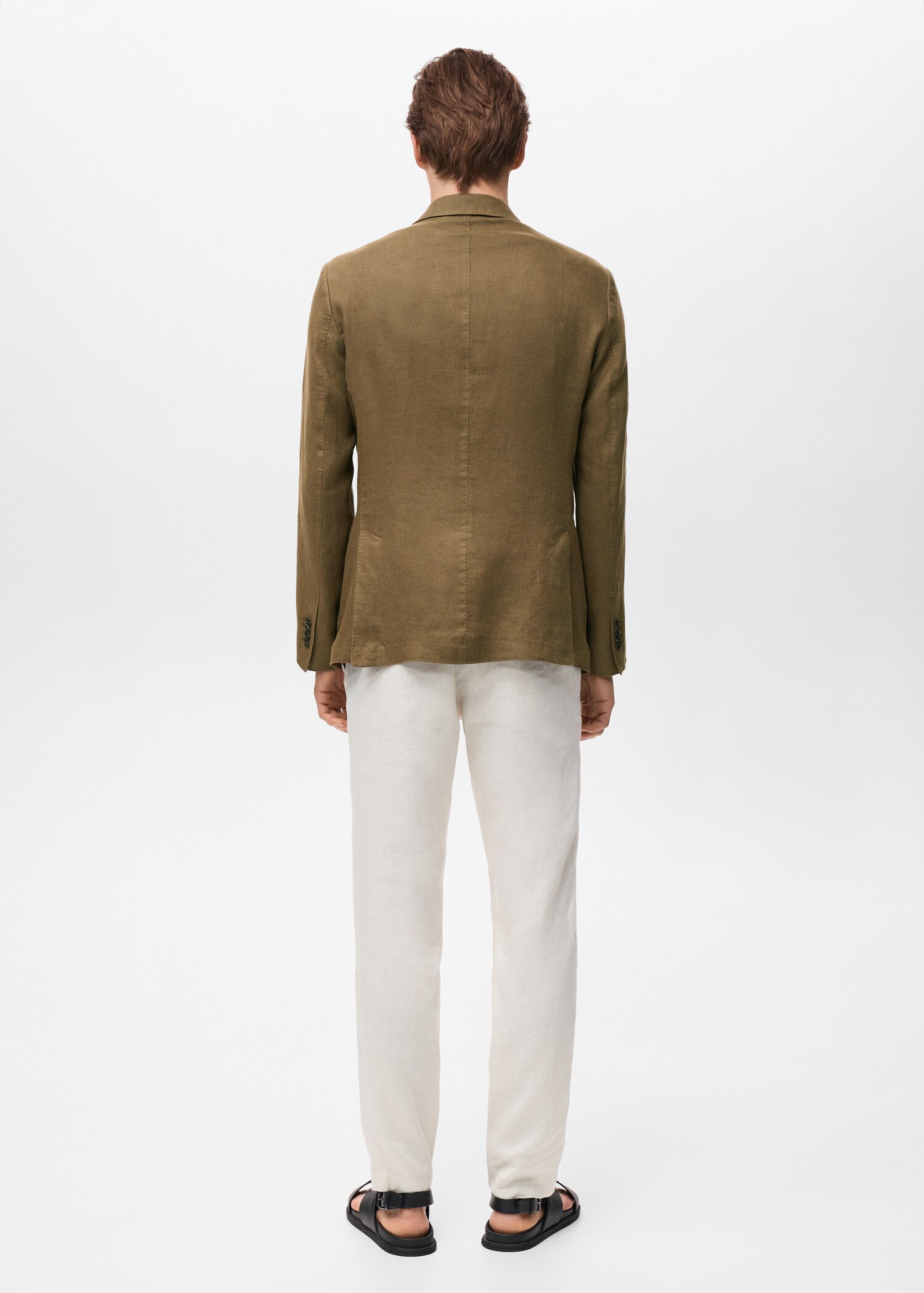 Americana traje Salerno 100% lino slim fit - Reverso del artículo