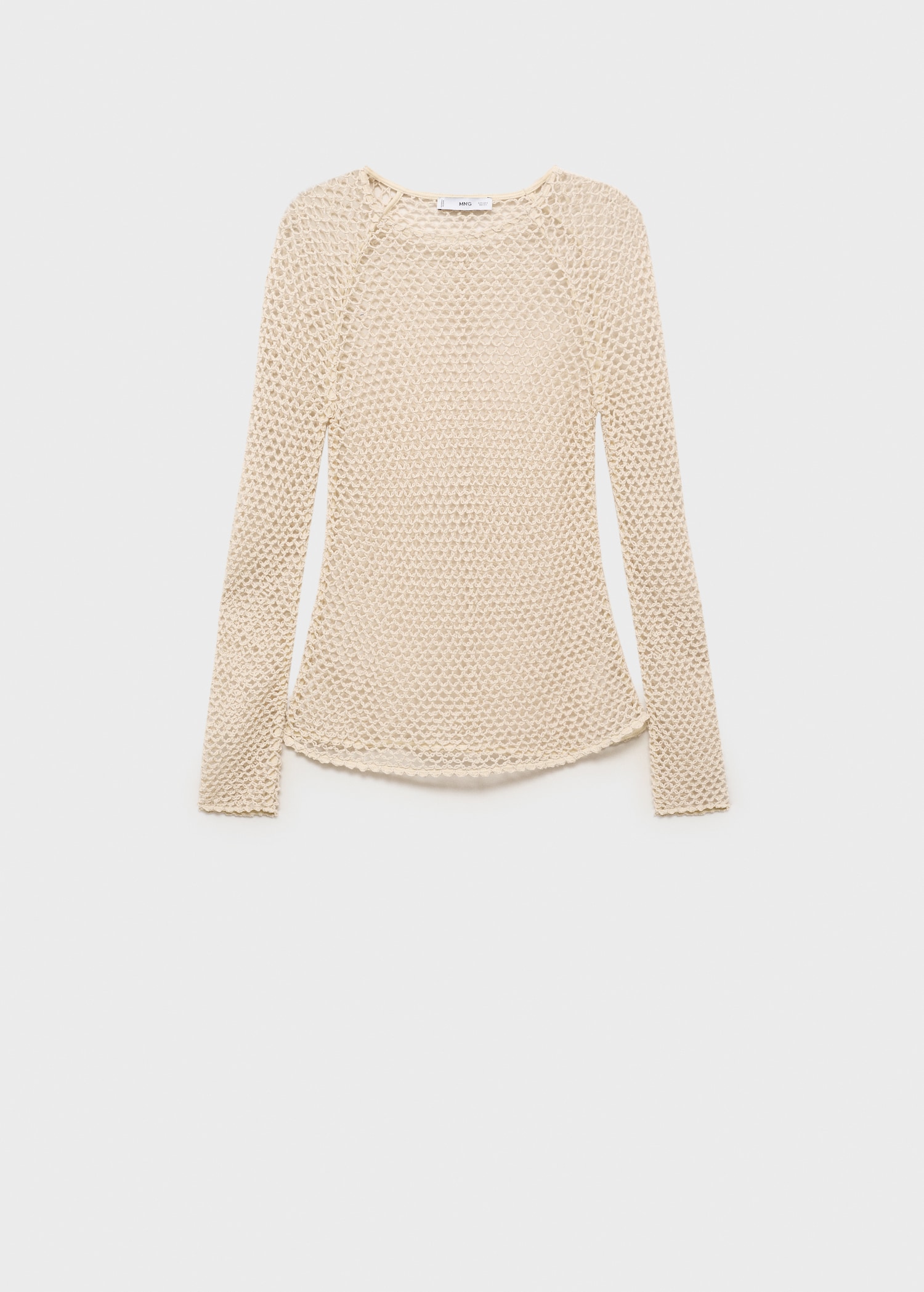Long-sleeved crochet sweater - Article without model