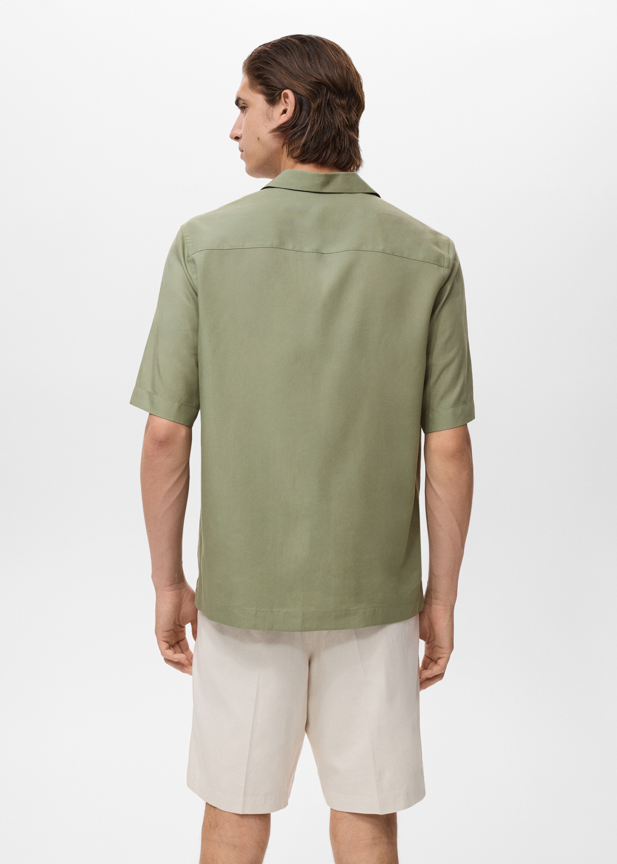 Regular-fit 100% Tencel shirt - Reverse of the article