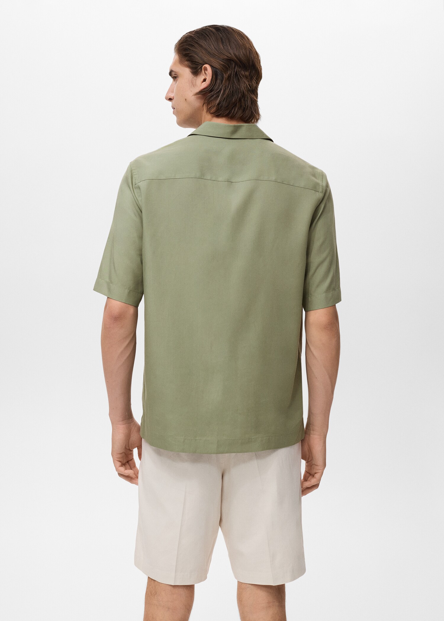Regular-fit 100% Tencel shirt - Reverse of the article
