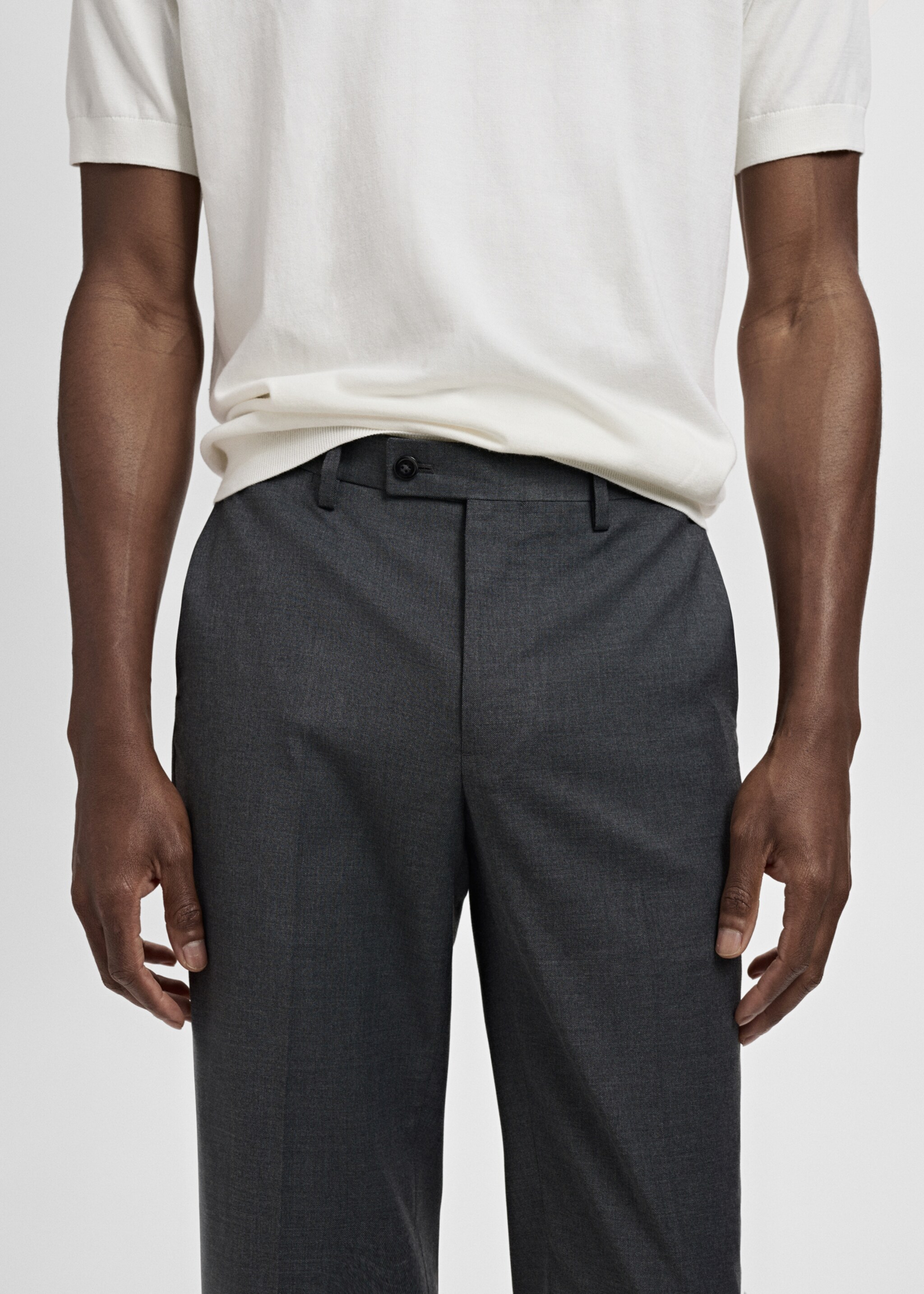 Milan slim-fit suit trousers - Details of the article 1