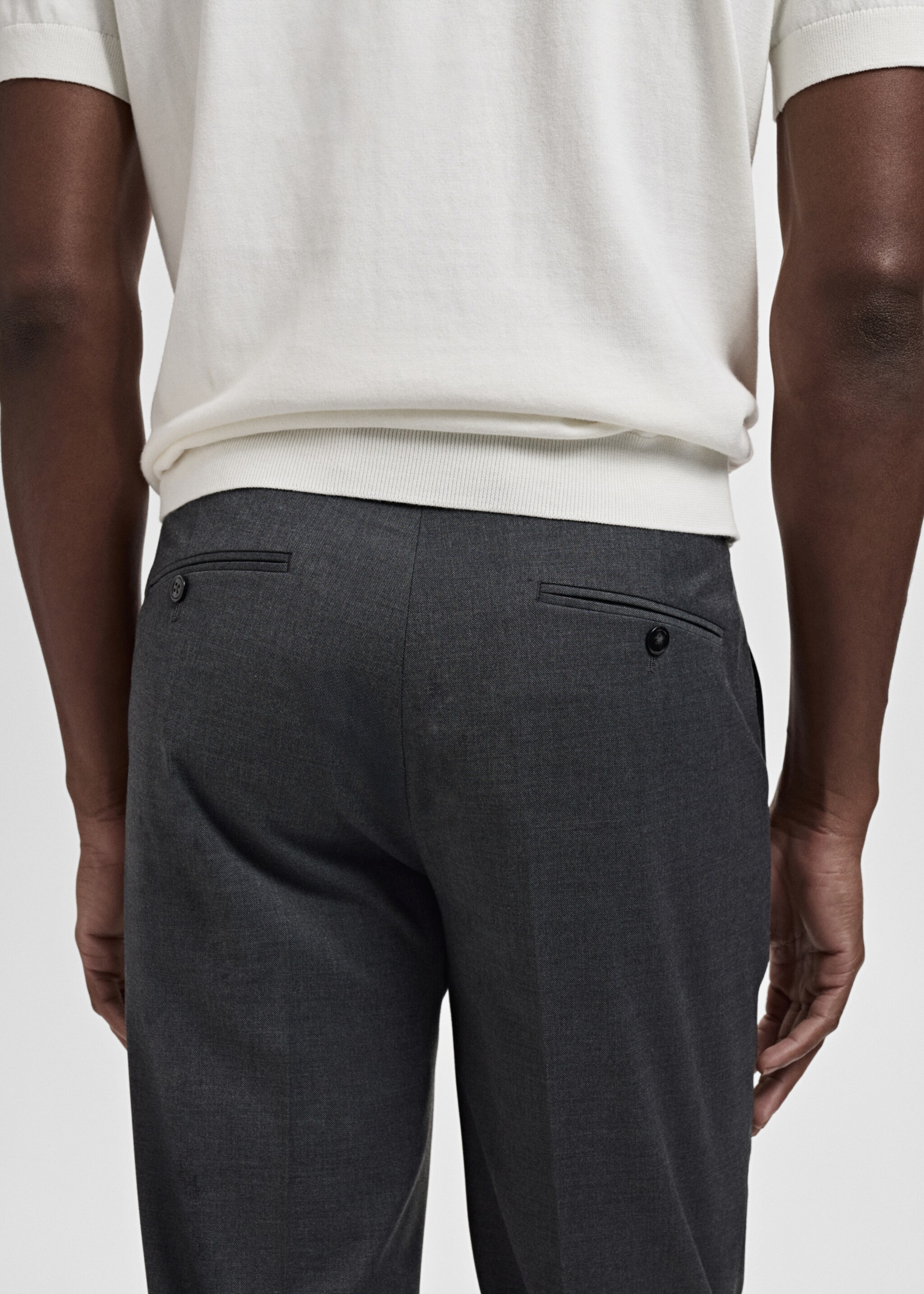 Milan slim-fit suit trousers - Details of the article 3