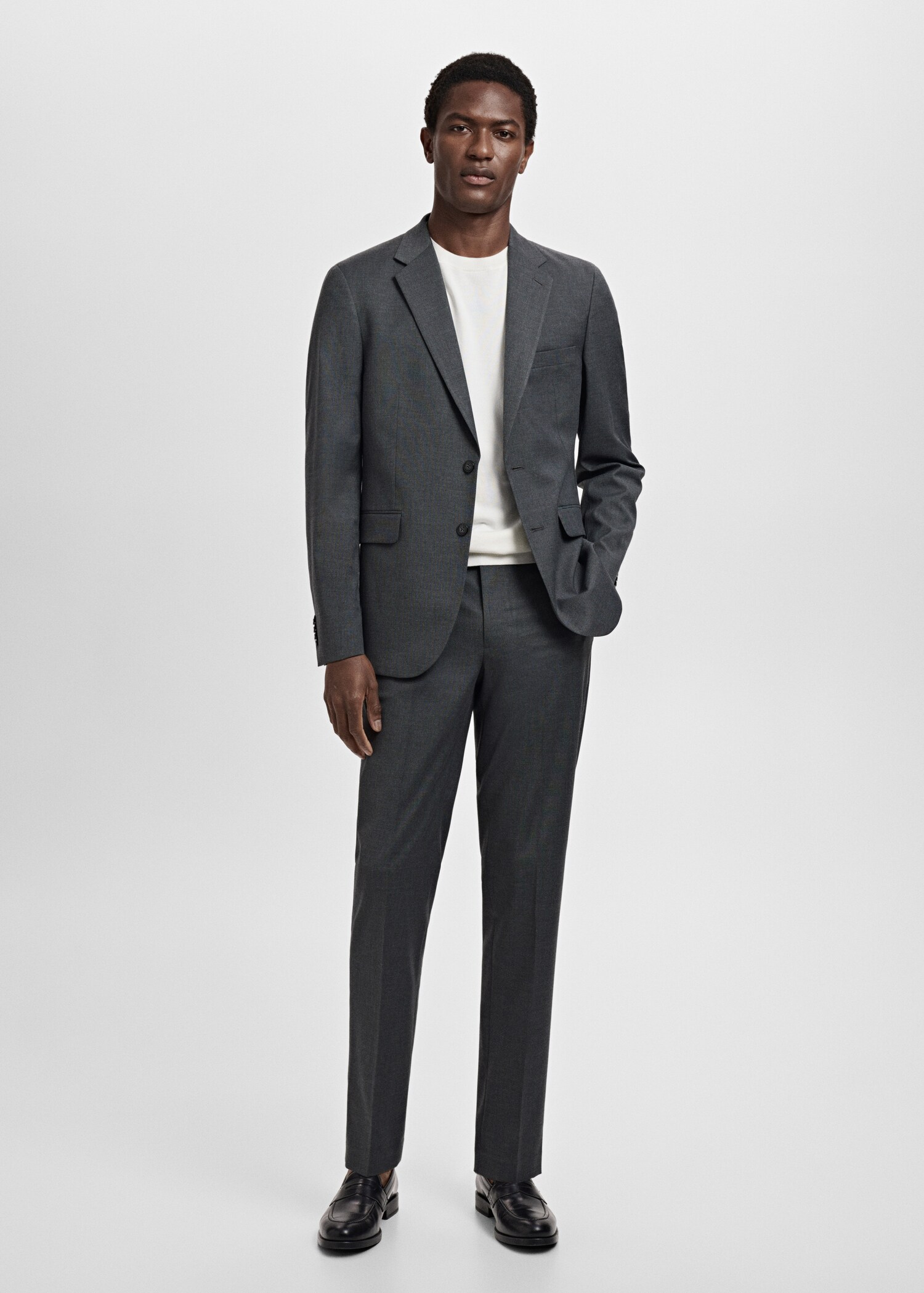 Milan slim-fit pantalon - Overzichtstekening