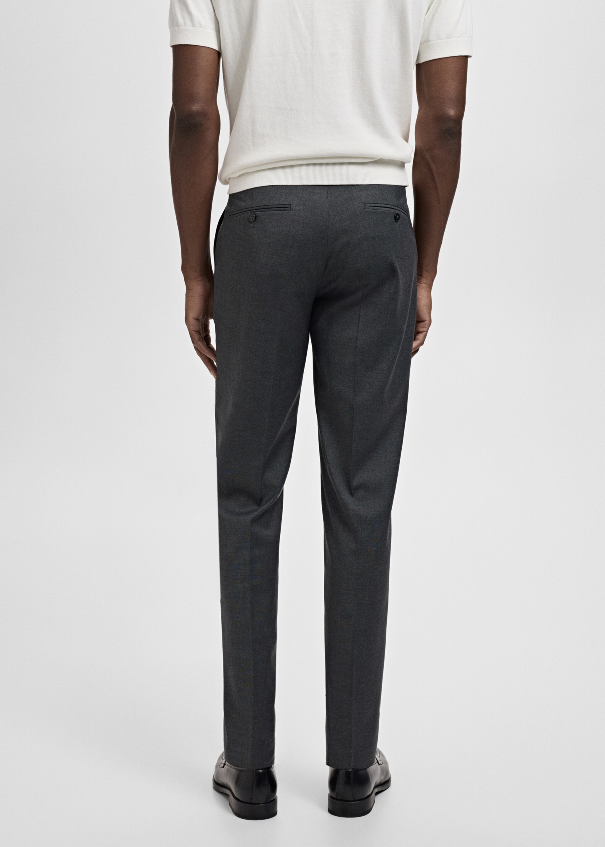 Milan slim-fit suit trousers - Reverse of the article