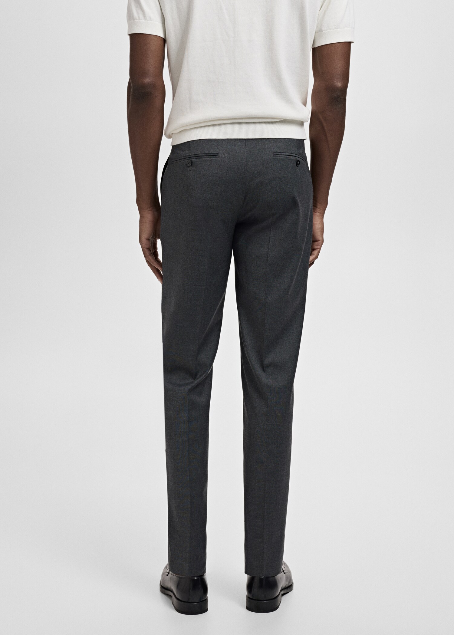Milan slim-fit pantalon - Achterkant van het artikel