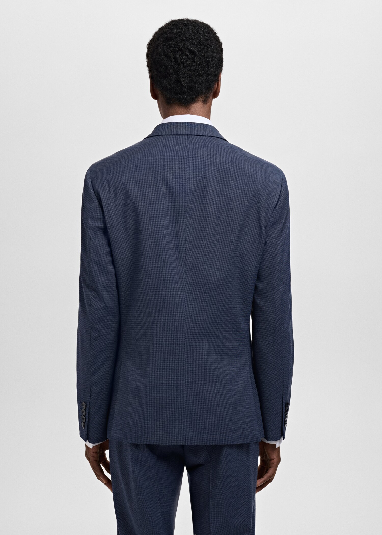 Super slim-fit suit jacket in stretch fabric - Reverse of the article