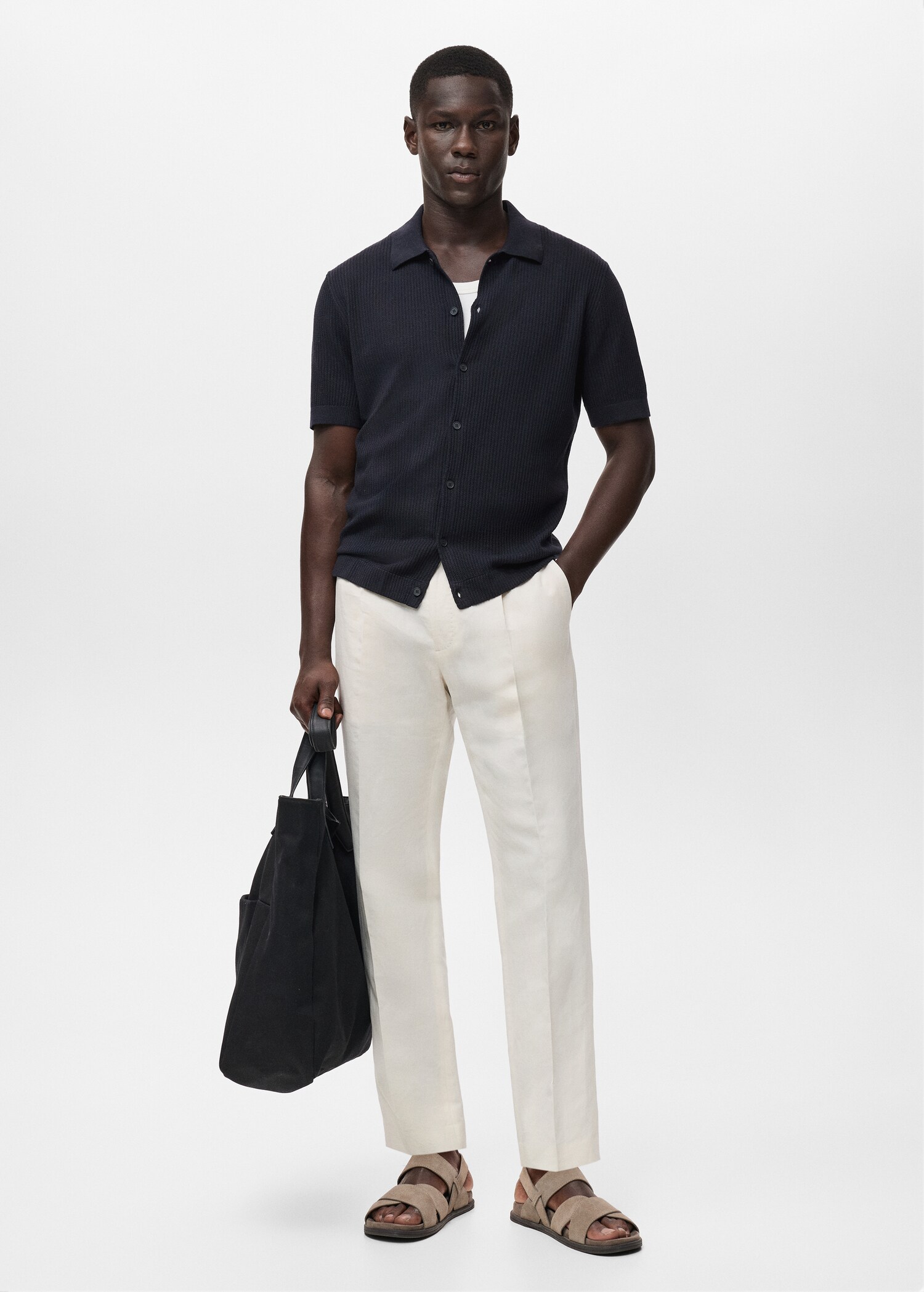 Rib-knit shirt - General plane