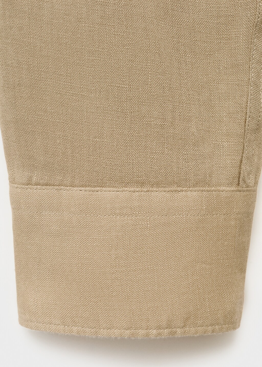 100% linen slim-fit shirt