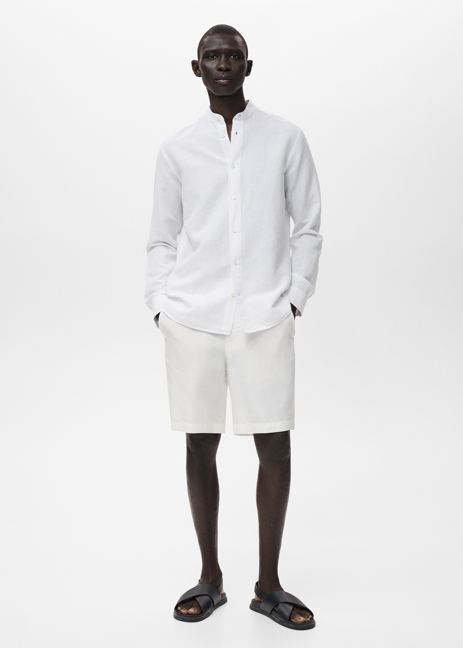 Chemise lin col mao - Plan général