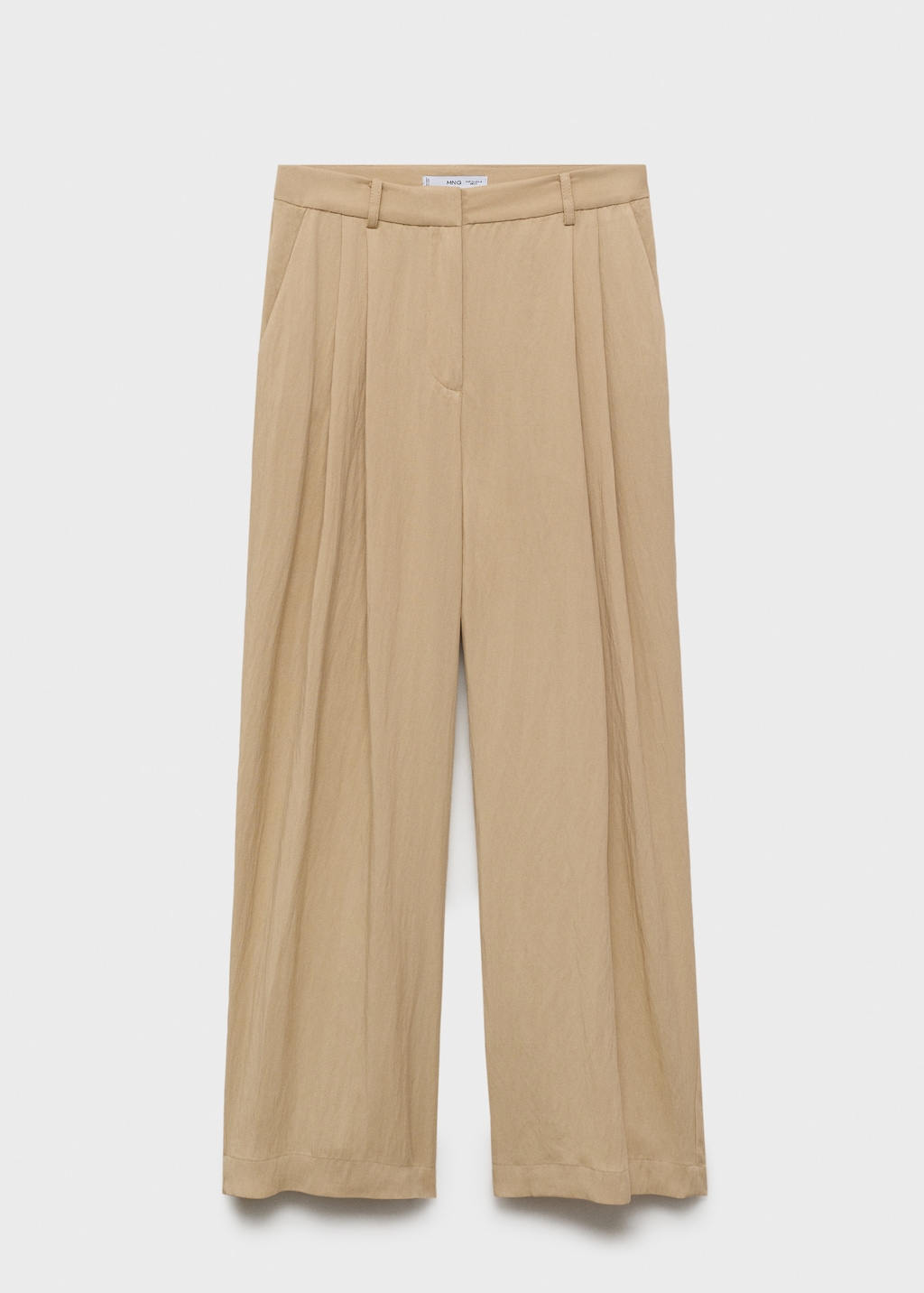 Straight mid-rise suit pants