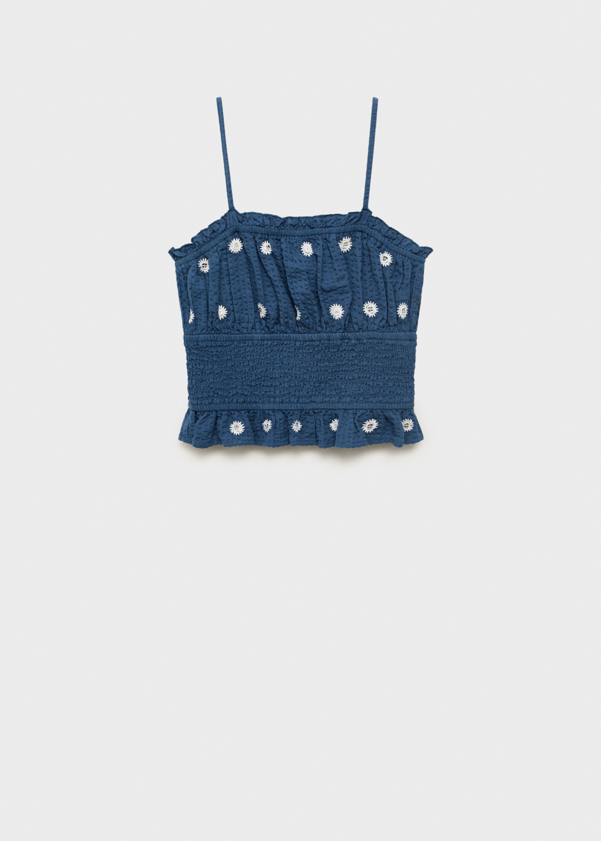 Mirror-embroidered top - Article without model