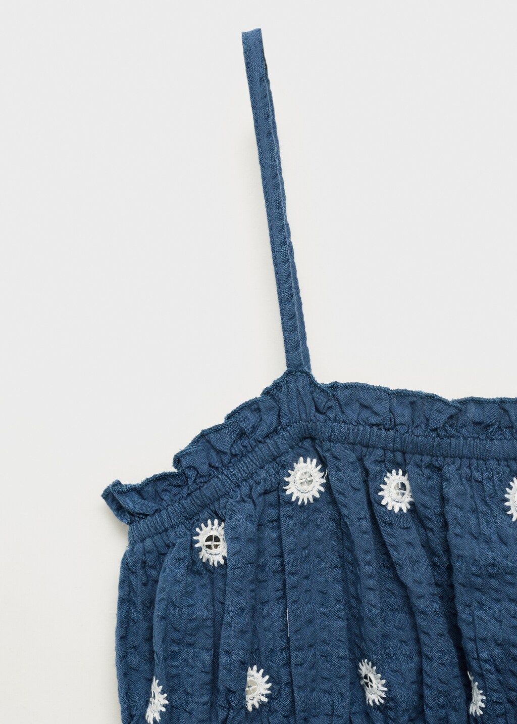 Mirror-embroidered top