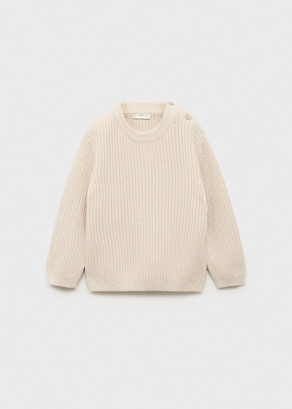 Buttons detail knit sweater