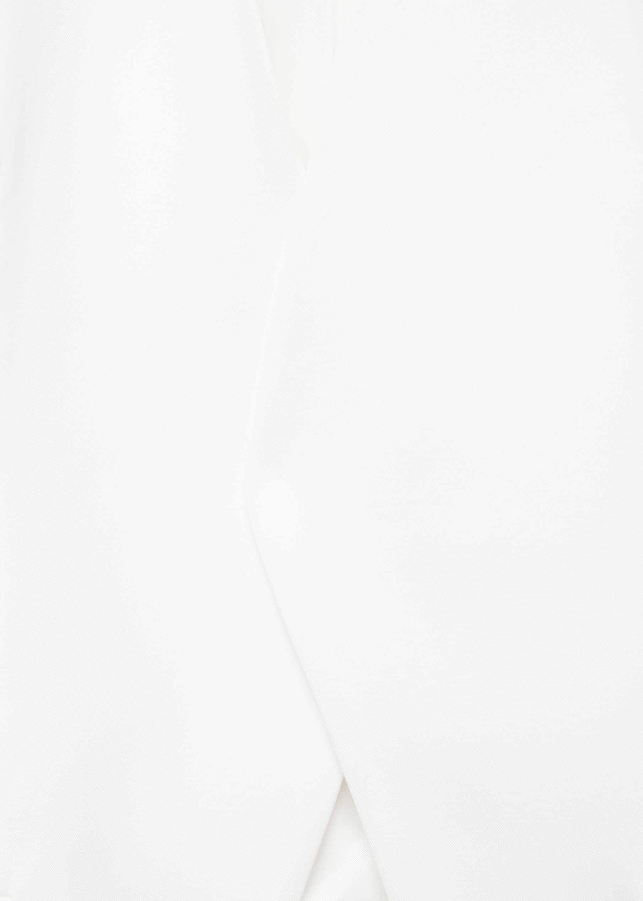Double-breasted suit jacket - Details of the article 8, White. Ref: 17044147-01.