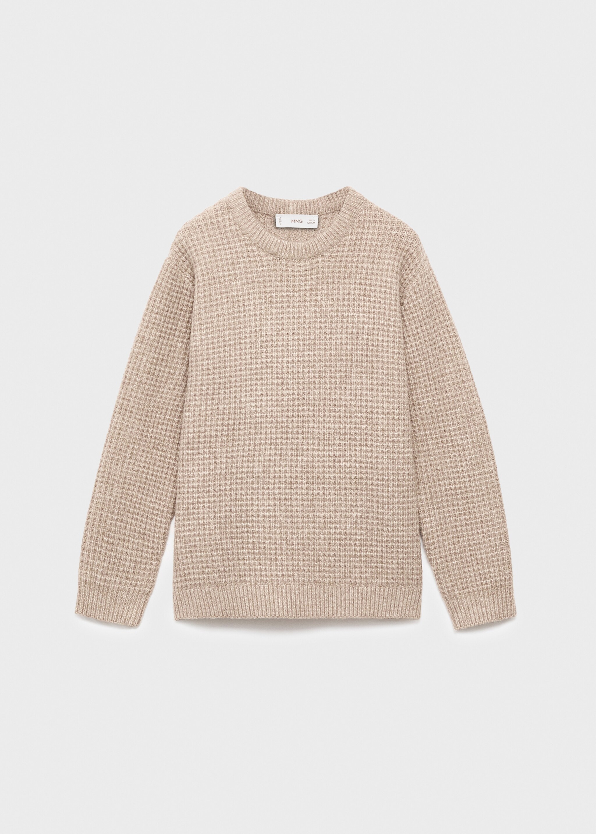 Chunky-knit sweater - Article without model, Medium Brown. Ref: 17046339-01.