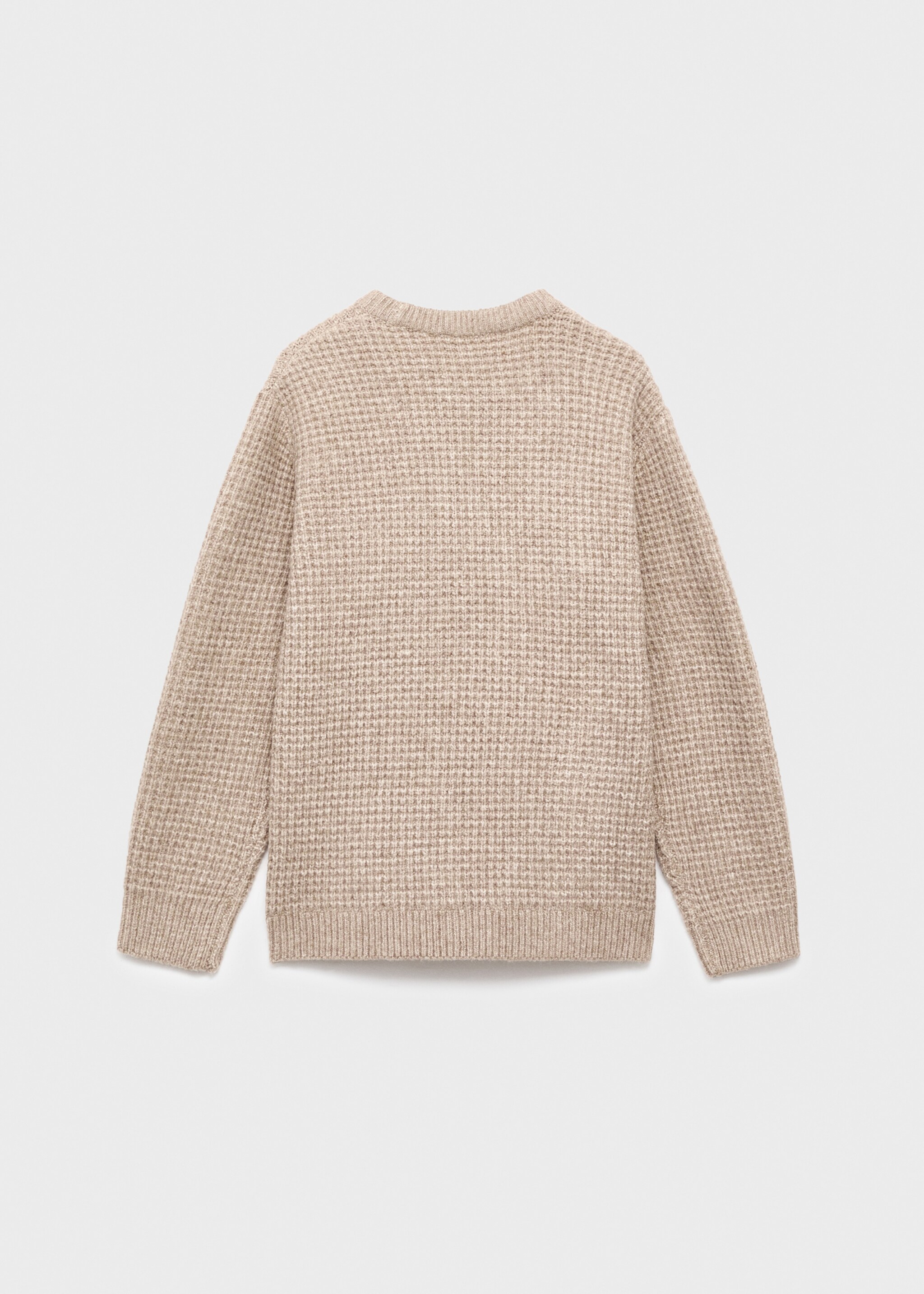Chunky-knit sweater - Reverse of the article, Medium Brown. Ref: 17046339-01.