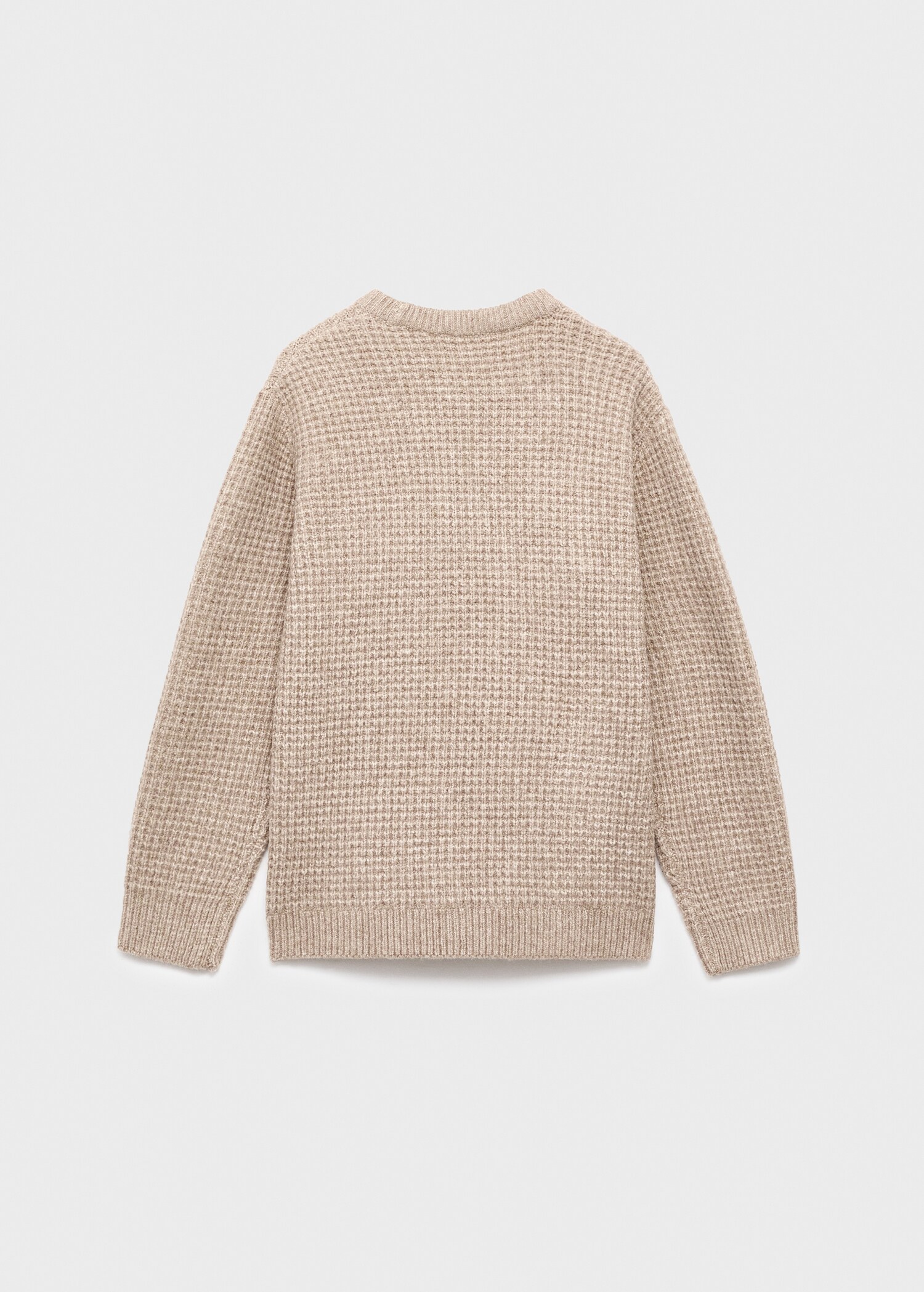 Chunky-knit sweater - Reverse of the article
