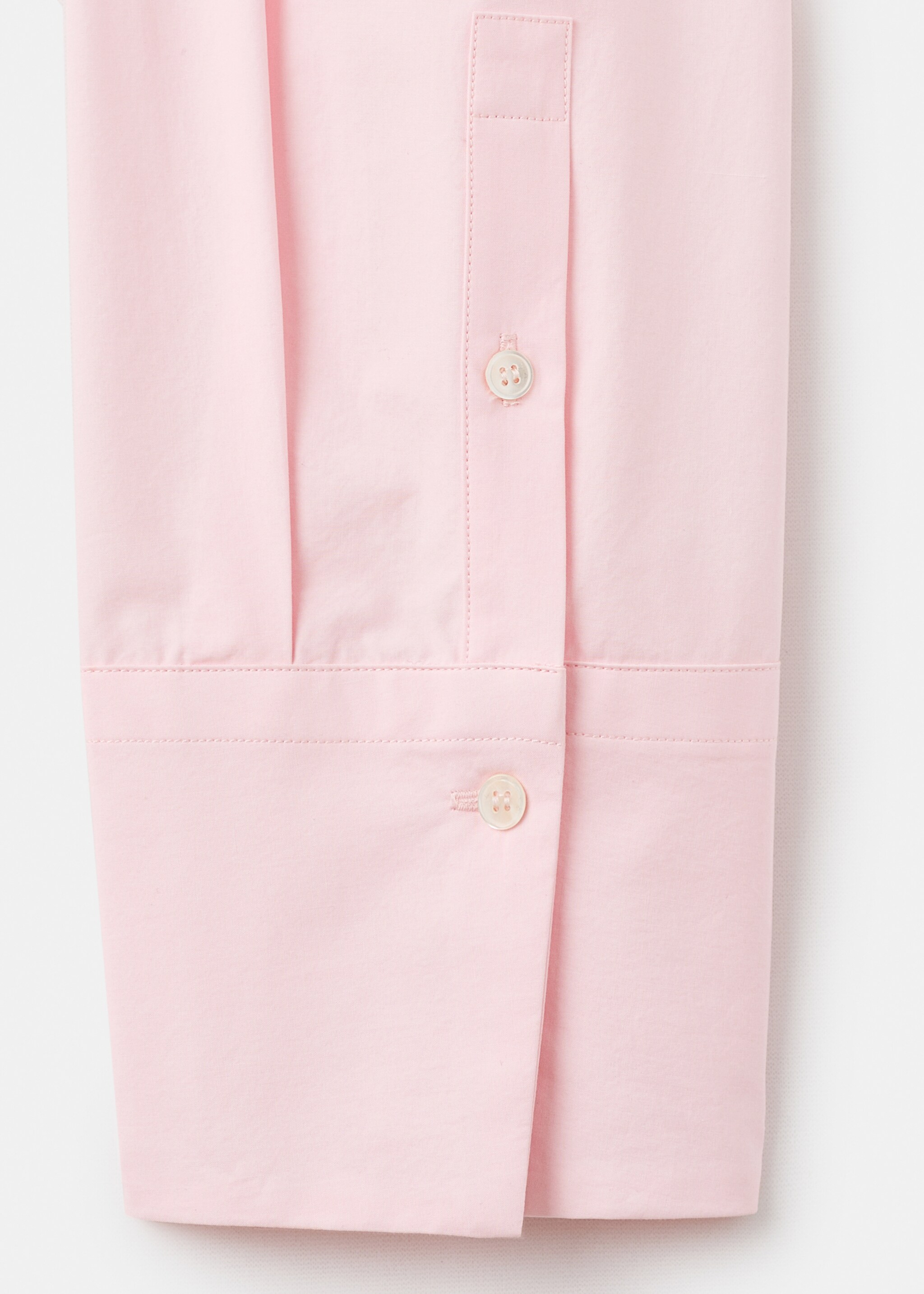 Blouse en popeline avec foulard - Détail de l'article 0, Rose pastel. Ref: 17046360-01.