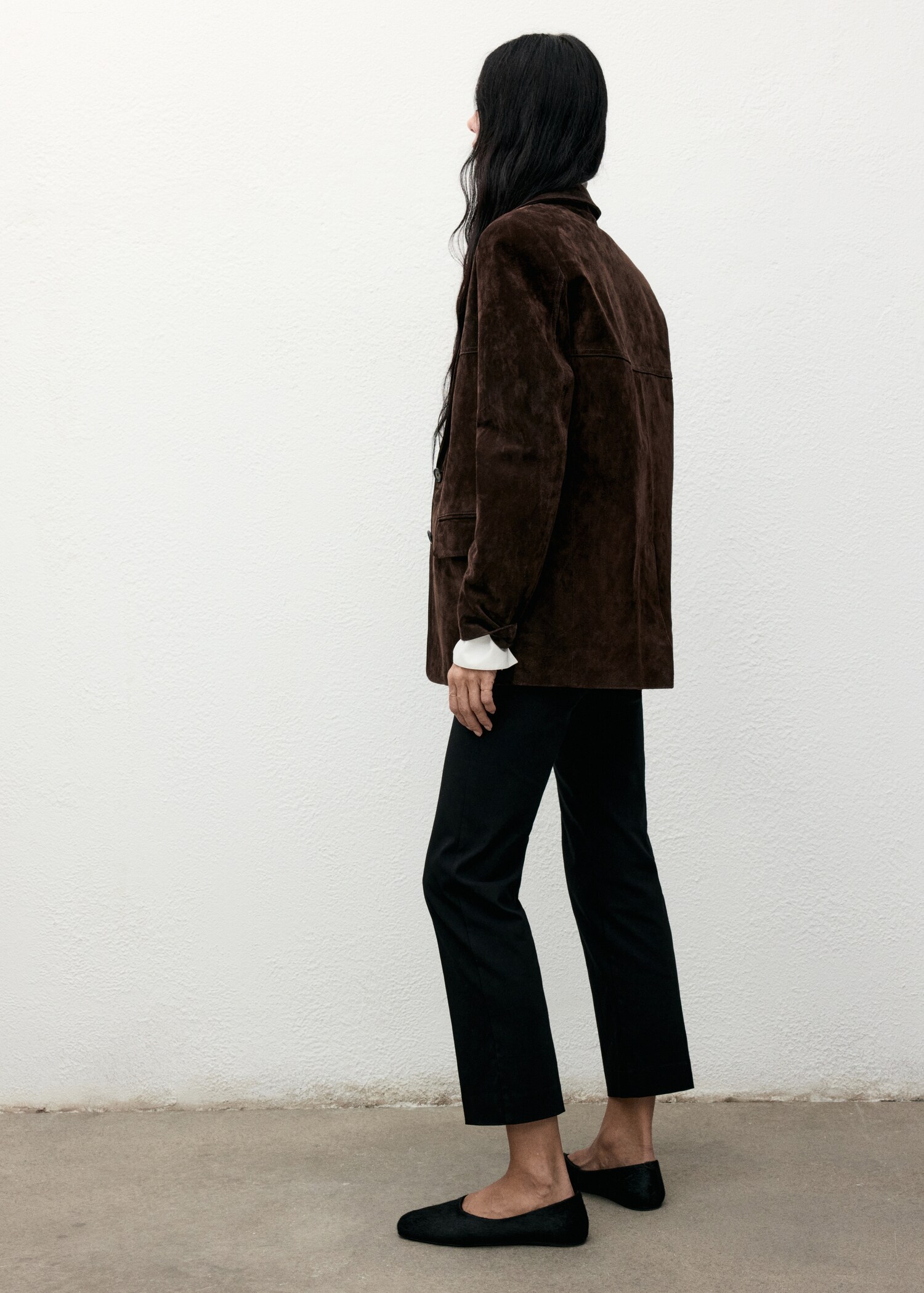 Blazer droit daim - Verso de l’article