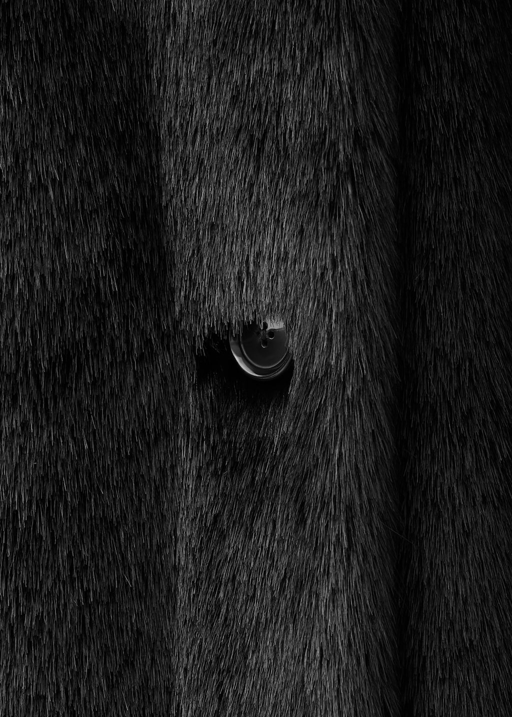 Faux fur effect coat with belt