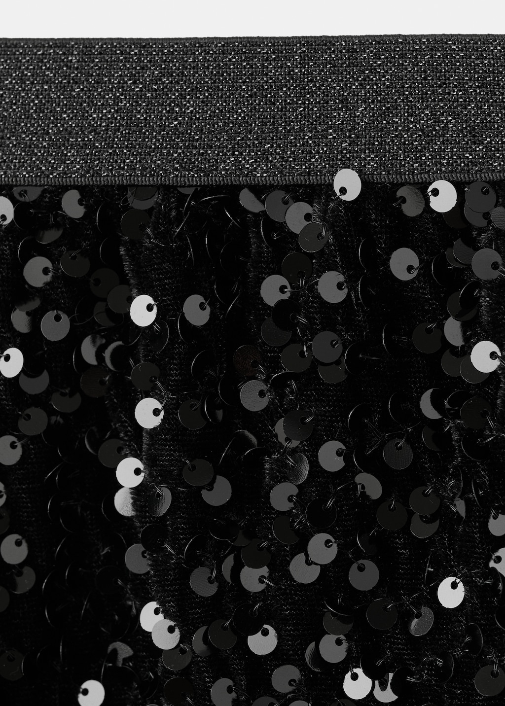 A-line skirt with sequins