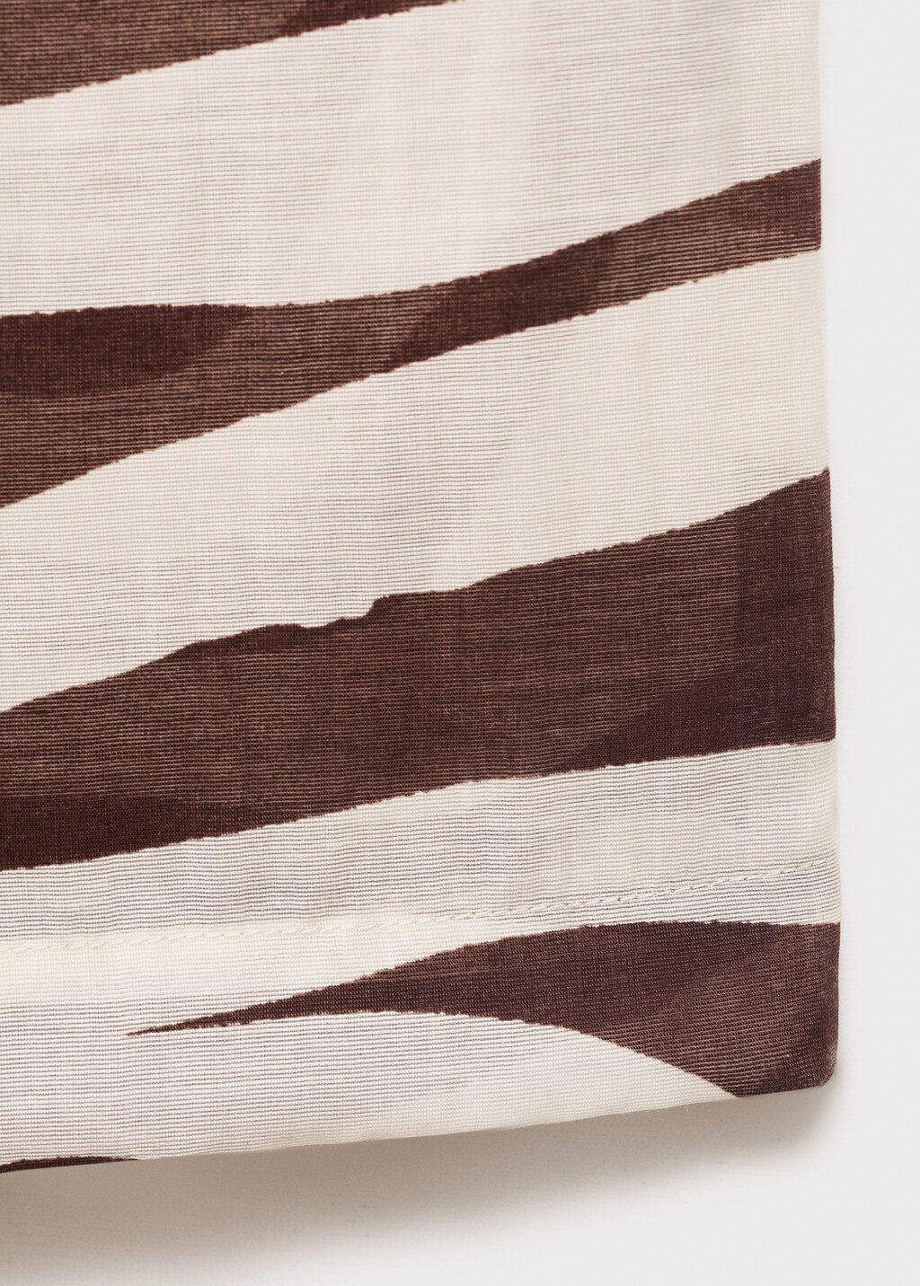 Zebra-print fluid pants