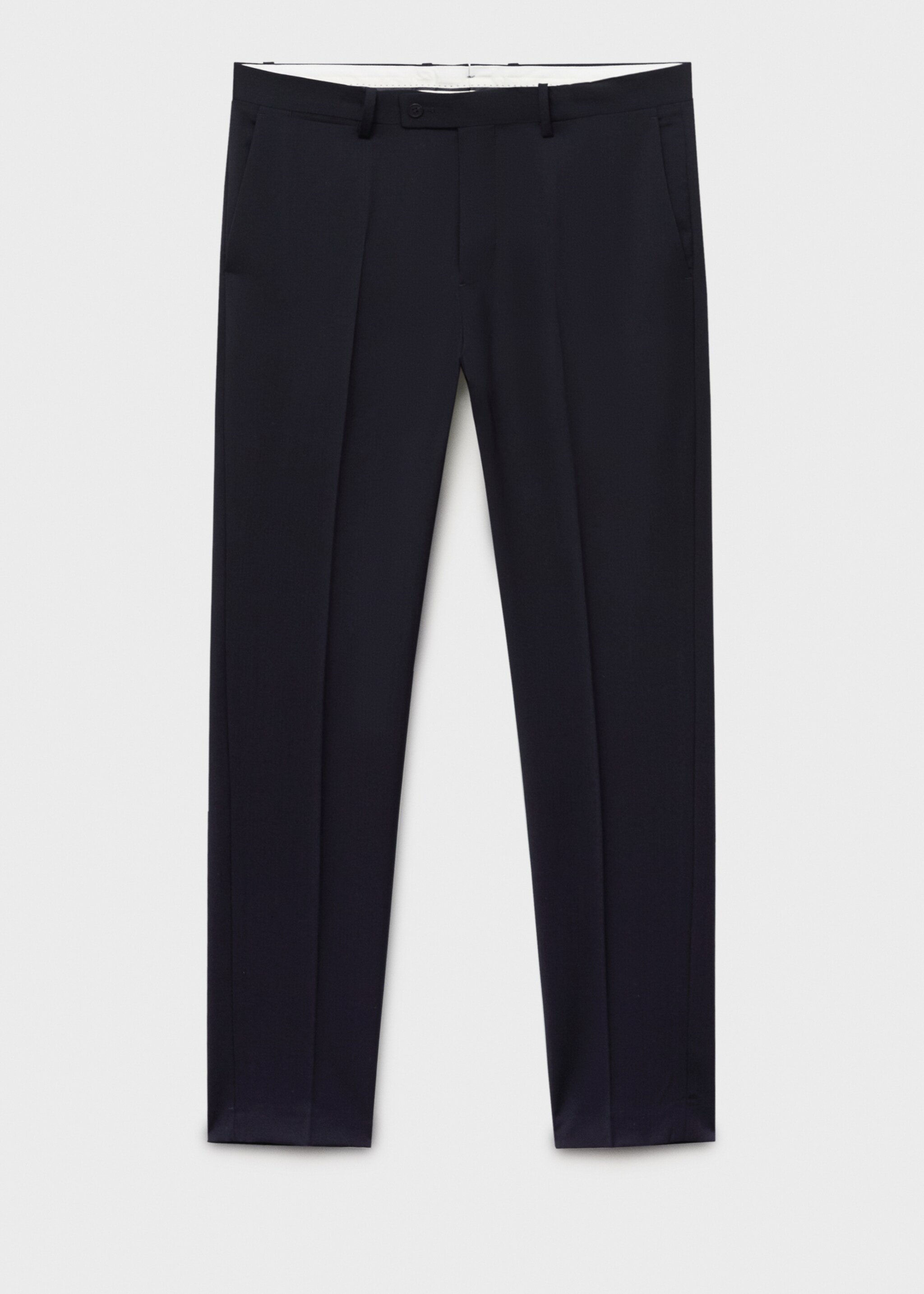 Turin 100% virgin wool suit trousers - Article without model, Navy. Ref: 17051177-01.