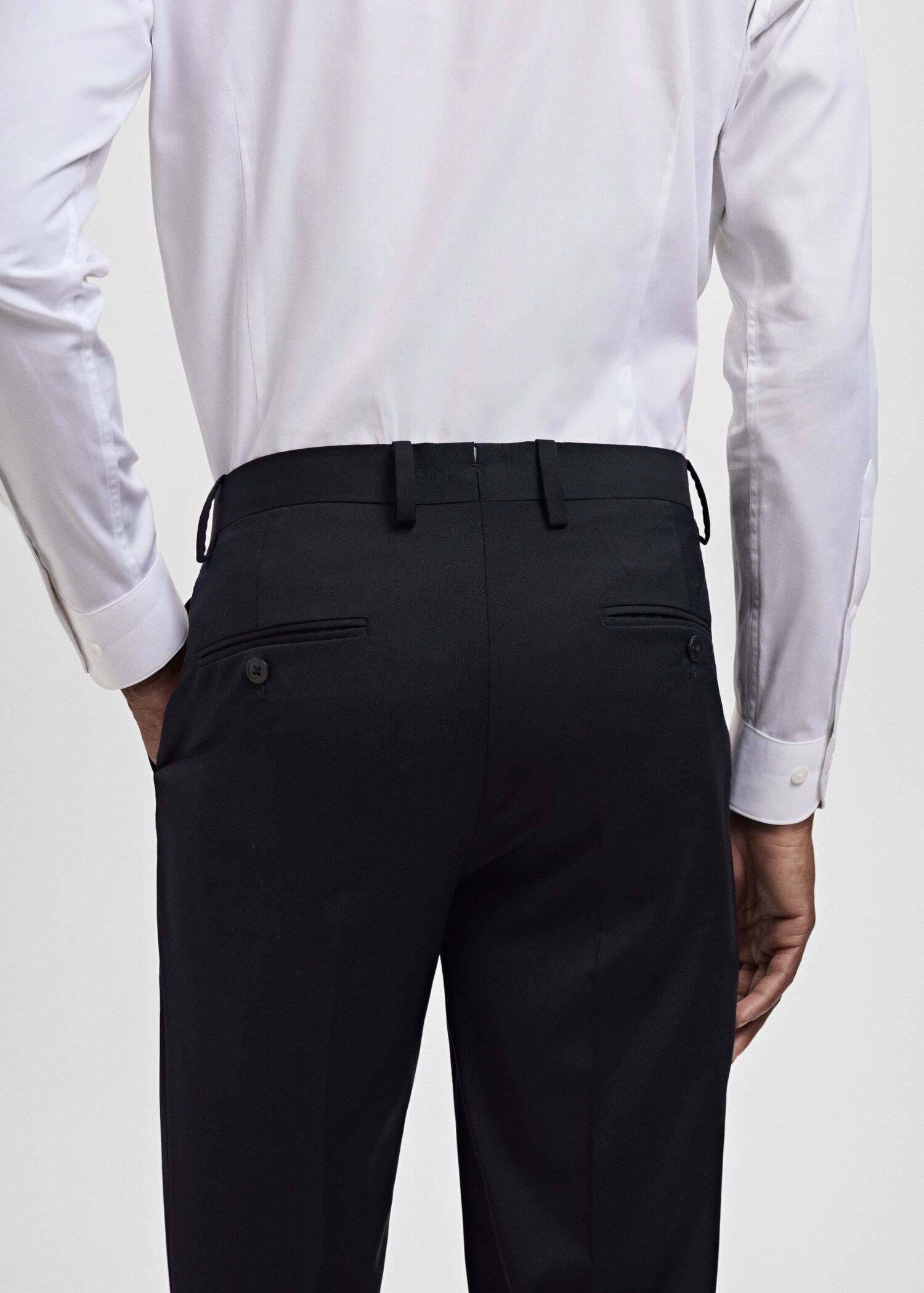 Turin 100% virgin wool suit pants - Details of the article 3