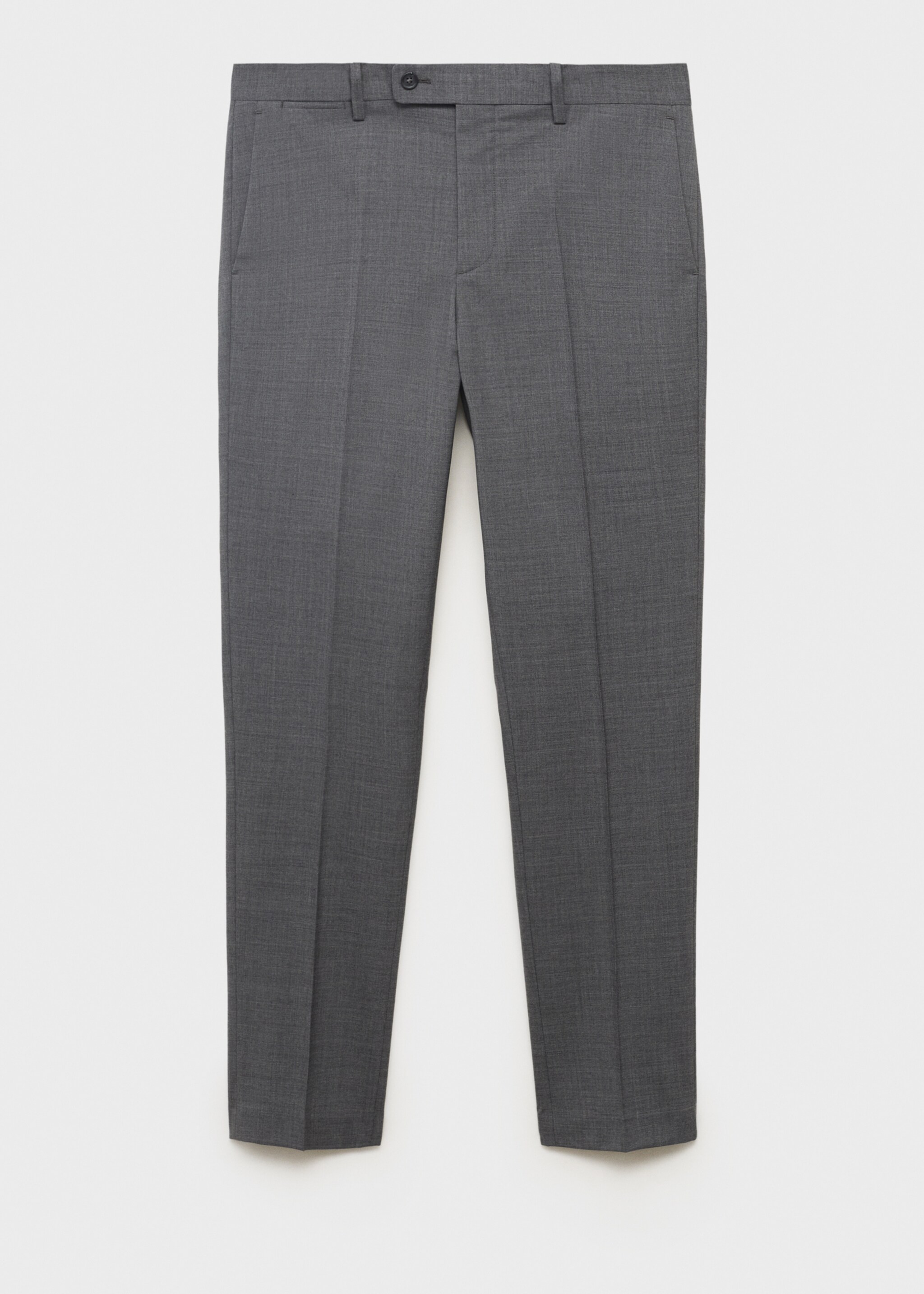 Turin 100% virgin wool suit trousers - Article without model, Grey. Ref: 17051183-01.