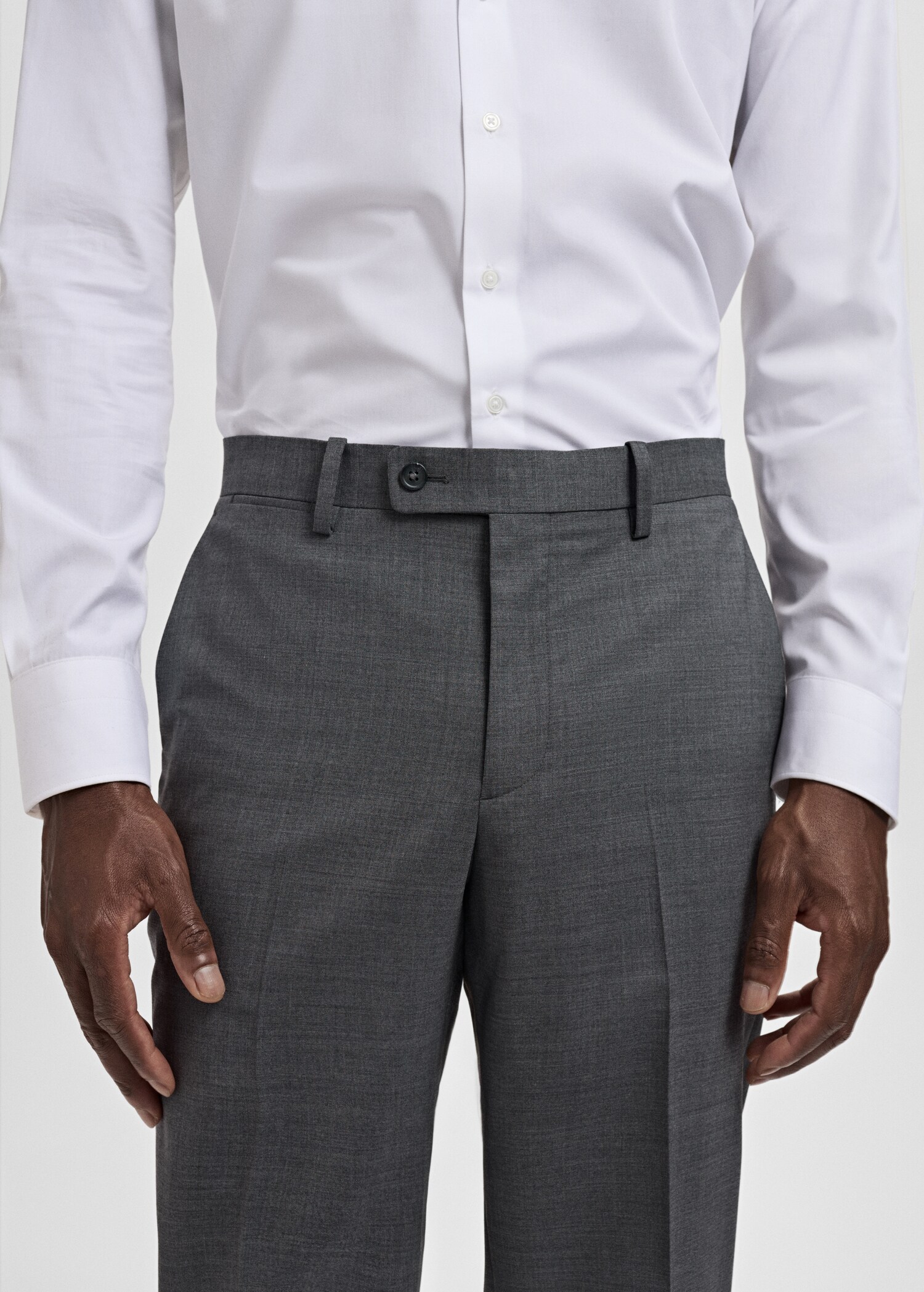 Turin 100% virgin wool suit pants - Details of the article 1