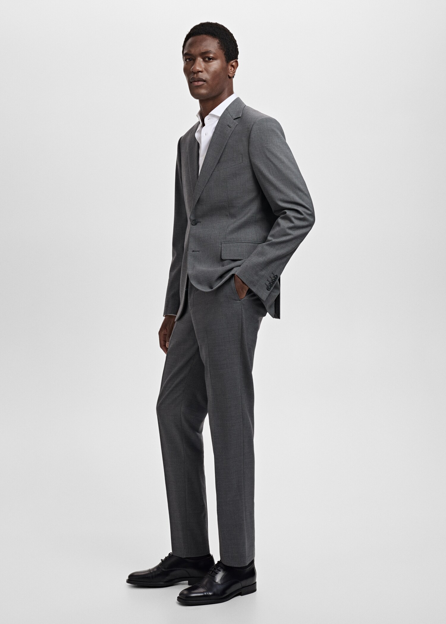 Turin 100% virgin wool suit pants - Details of the article 2