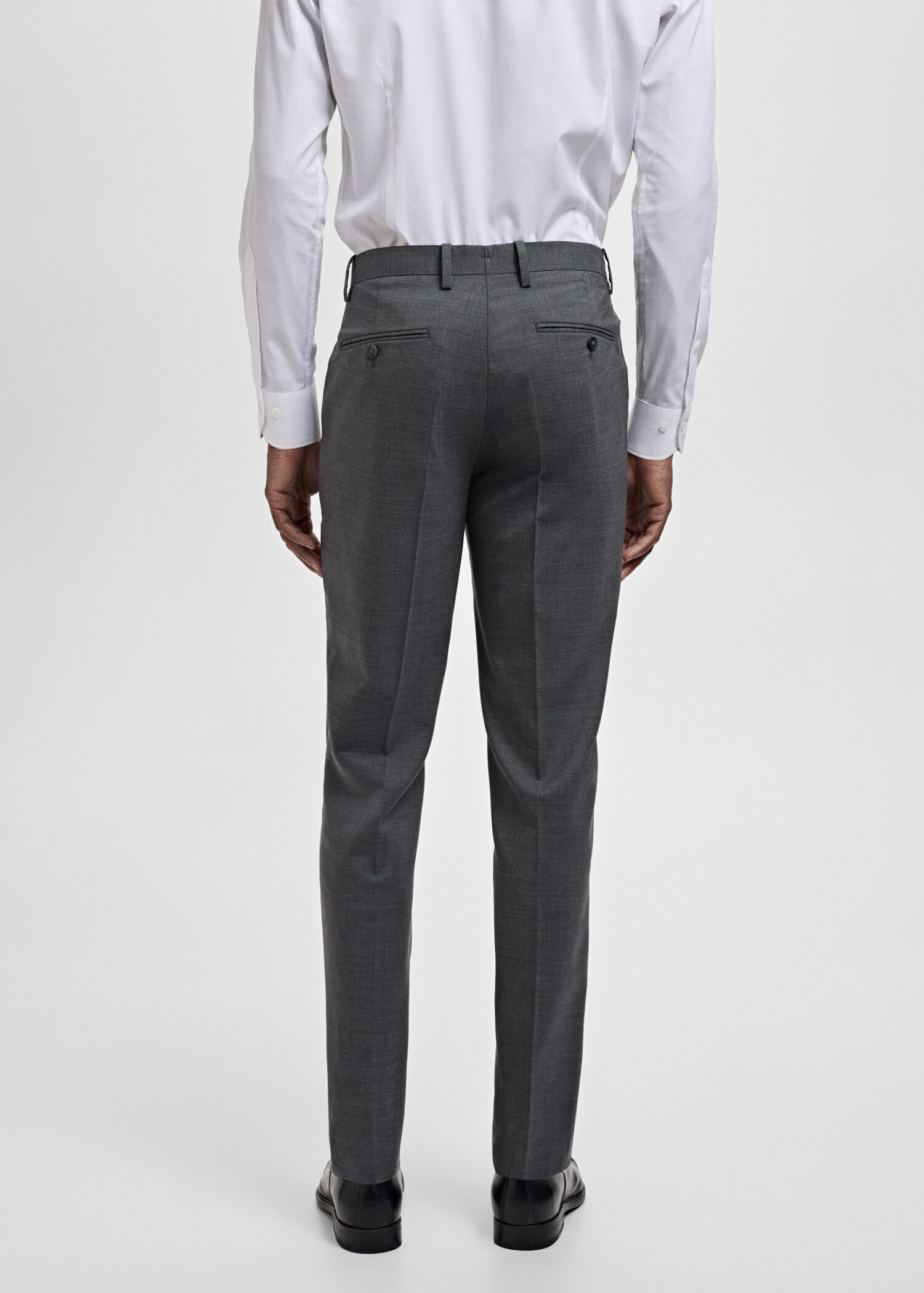 Turin 100% virgin wool suit pants - Reverse of the article