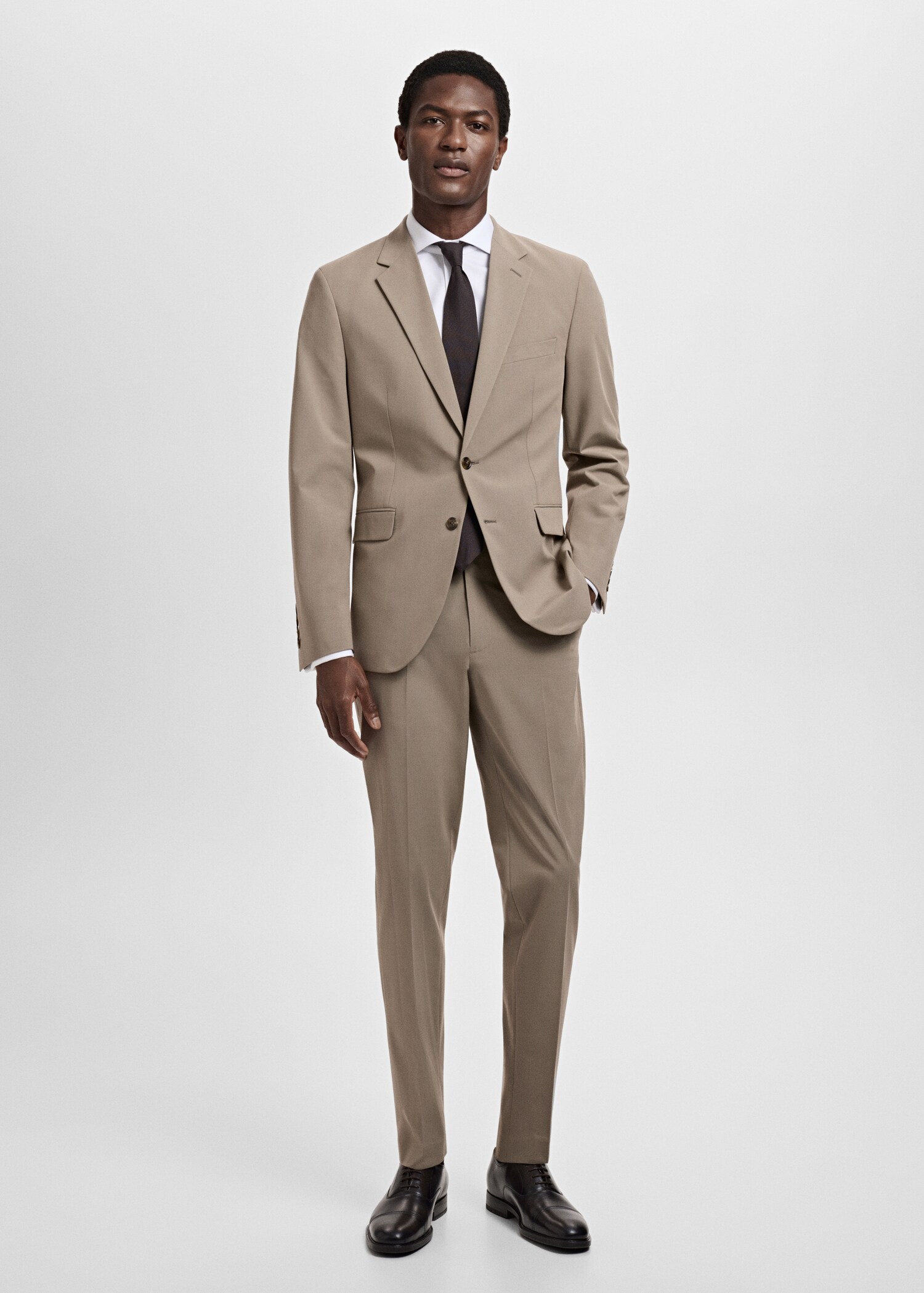 Milan slim-fit pantalon - Overzichtstekening