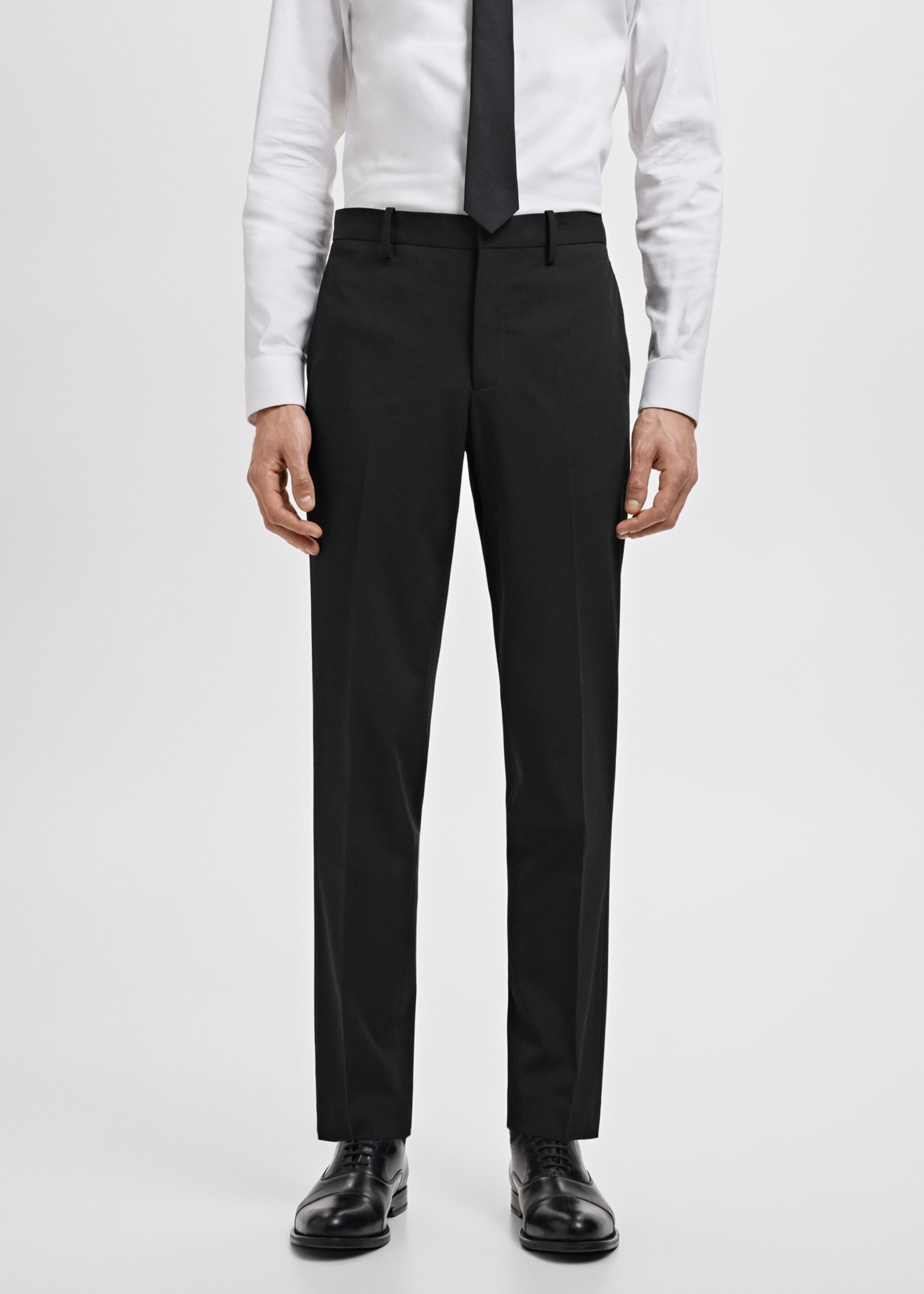 Pantalón traje París super slim fit - Plano medio, Negro. Ref: 17051233-02.