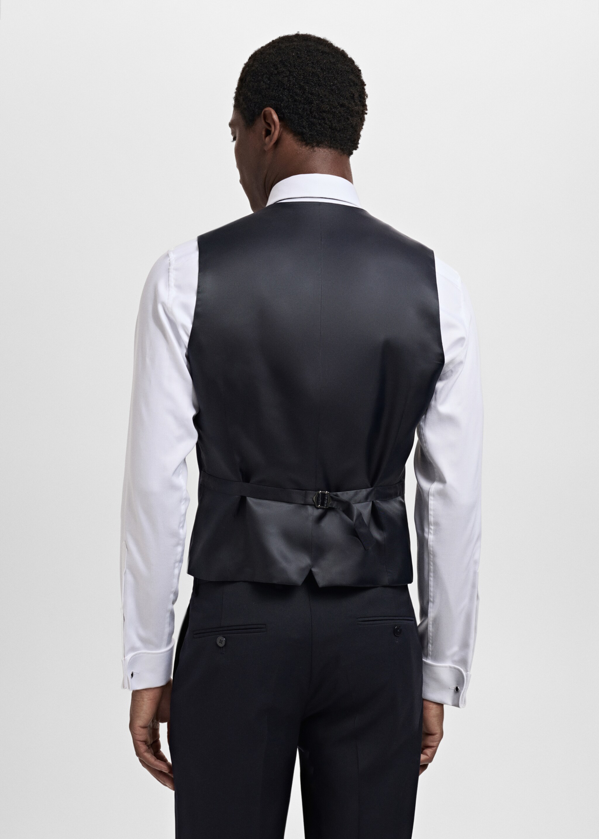 Slim-fit suit waistcoat - Reverse of the article