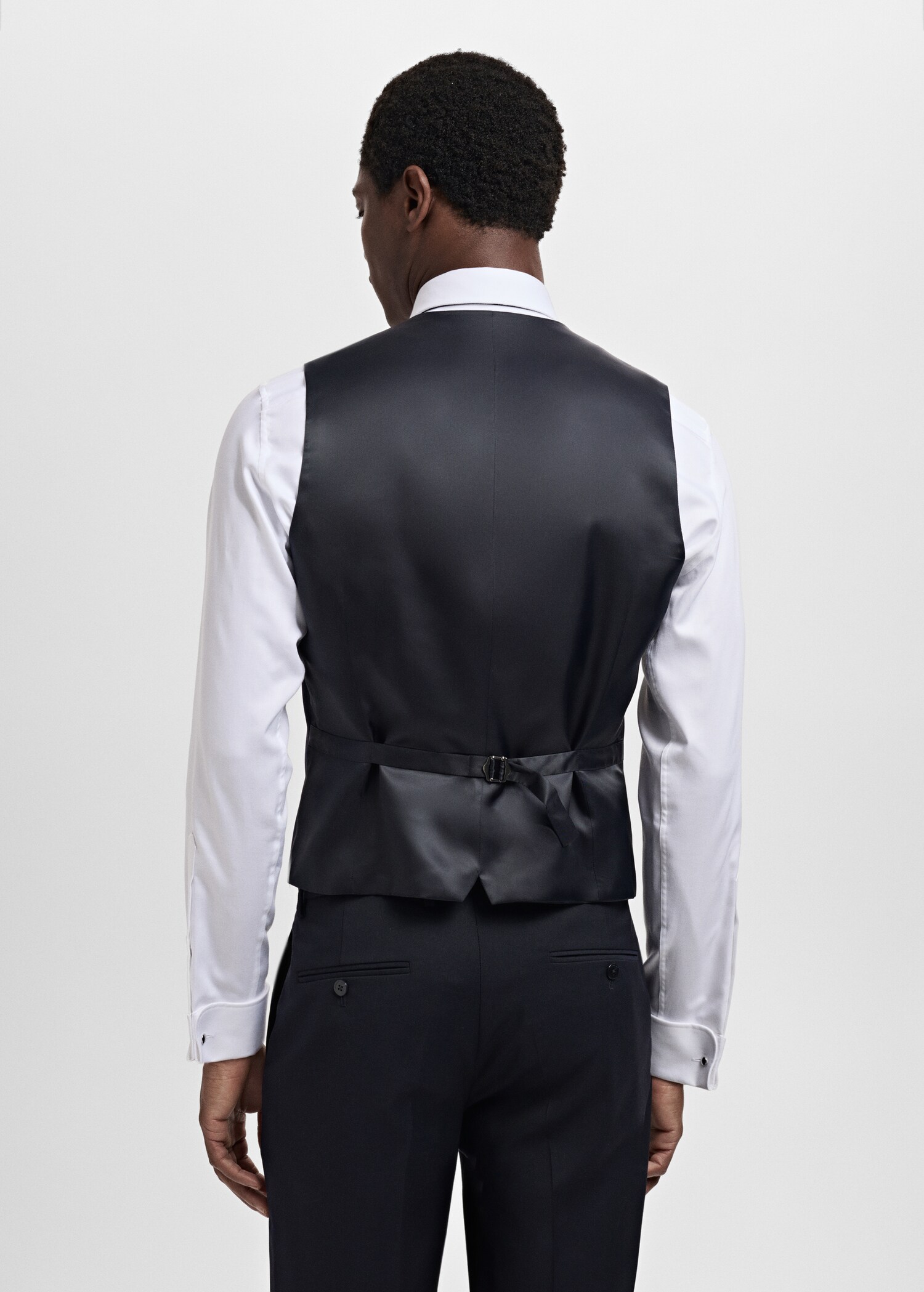 Slim-fit suit waistcoat - Reverse of the article