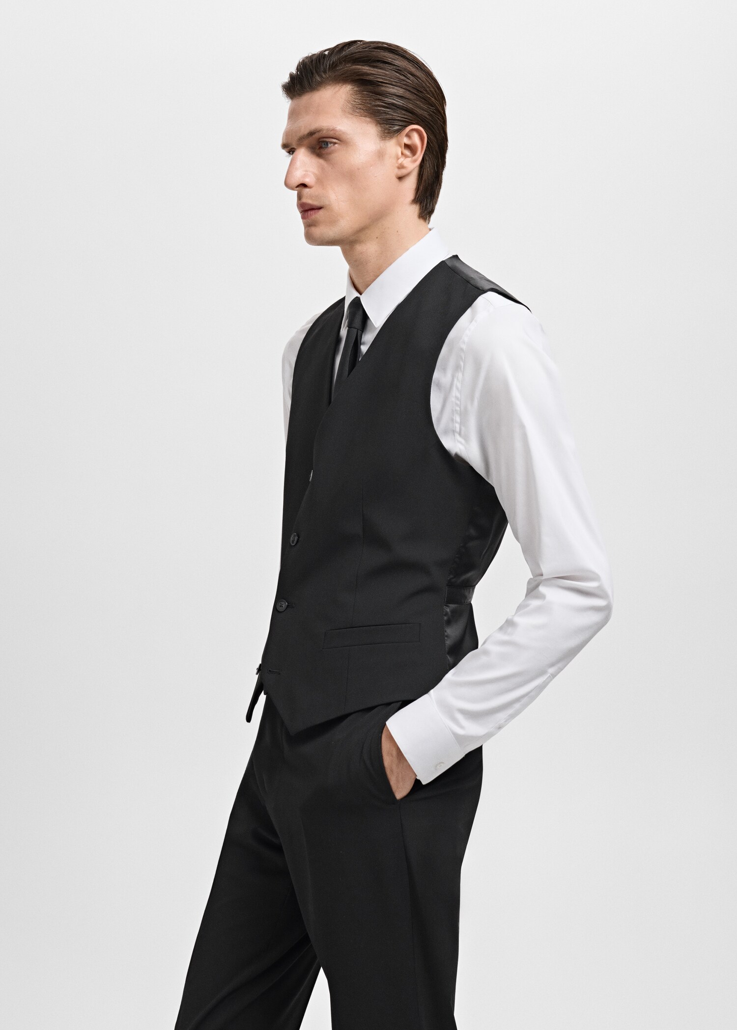 Paris super slim-fit suit vest - Details of the article 2