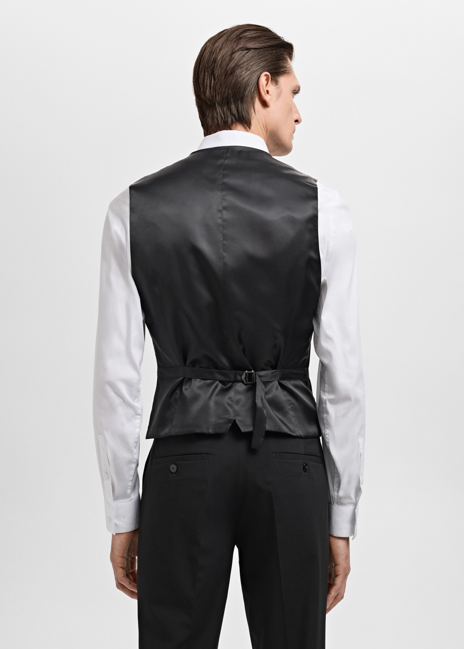 Paris super slim-fit suit vest - Reverse of the article