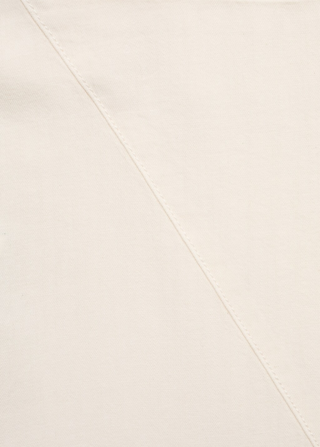 Asymmetrical cotton midi-skirt