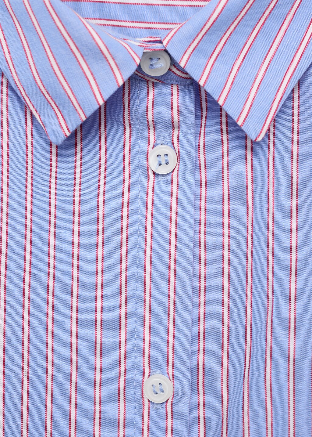 Striped cotton oversized shirt