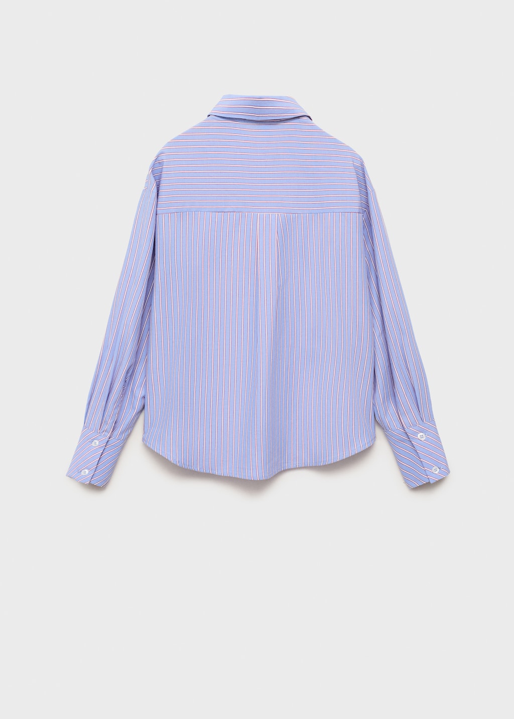 Striped cotton oversized shirt