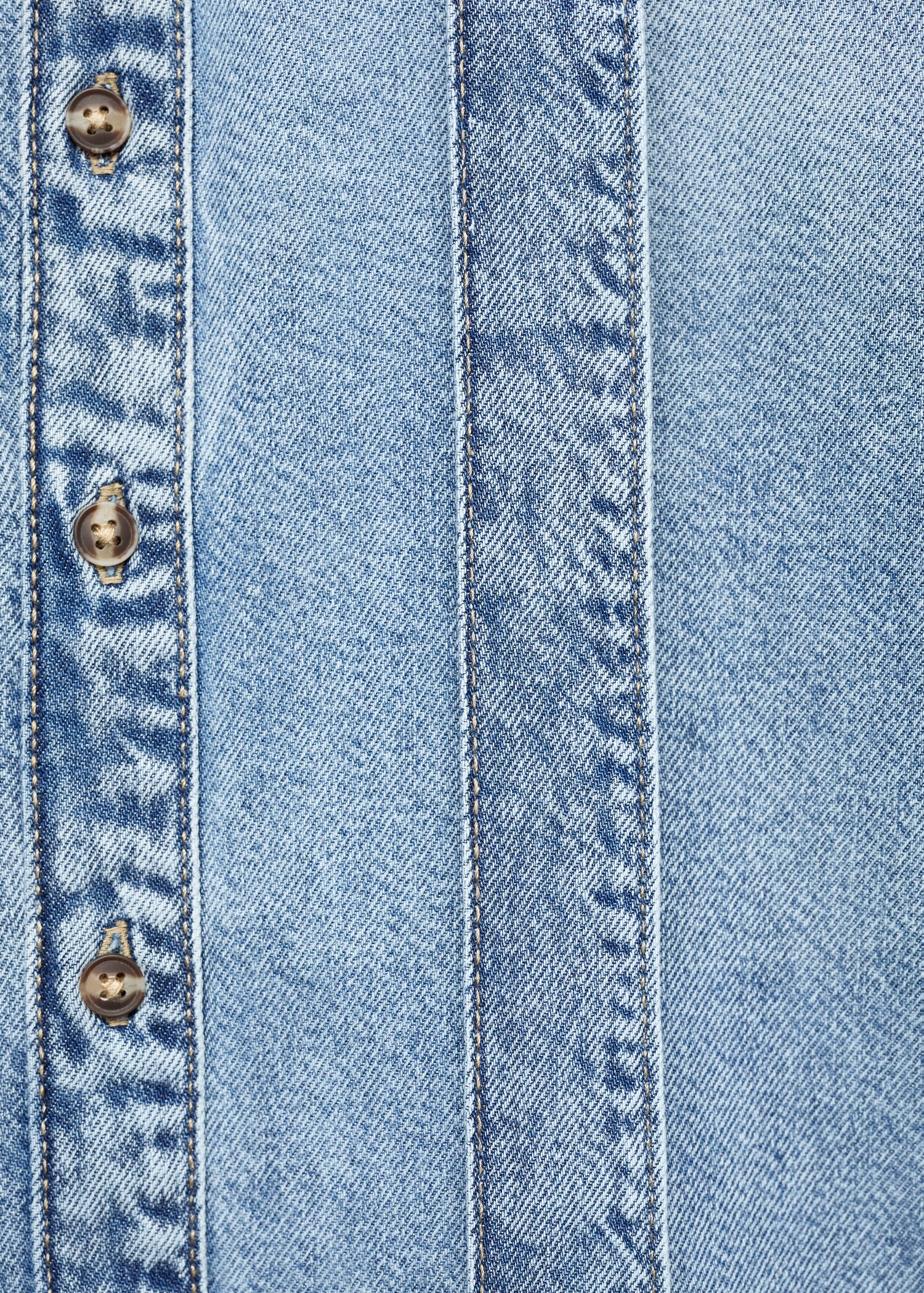 Denim shirt with bow - Details of the article 0