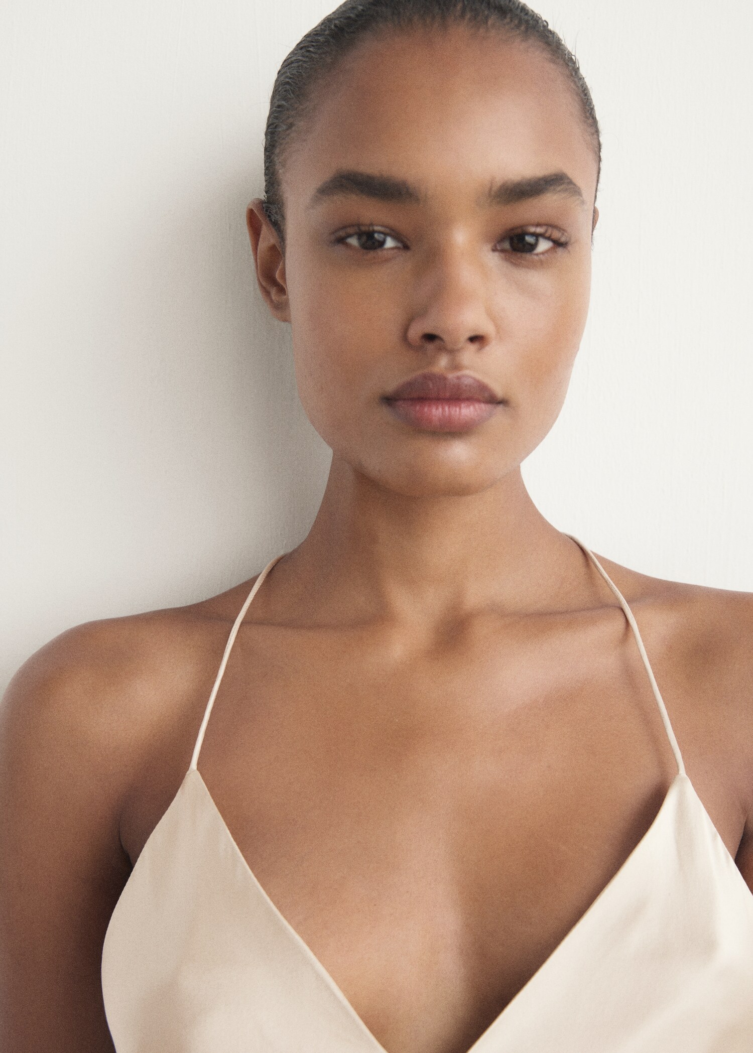 Silk strapless nightgown - Details of the article 1