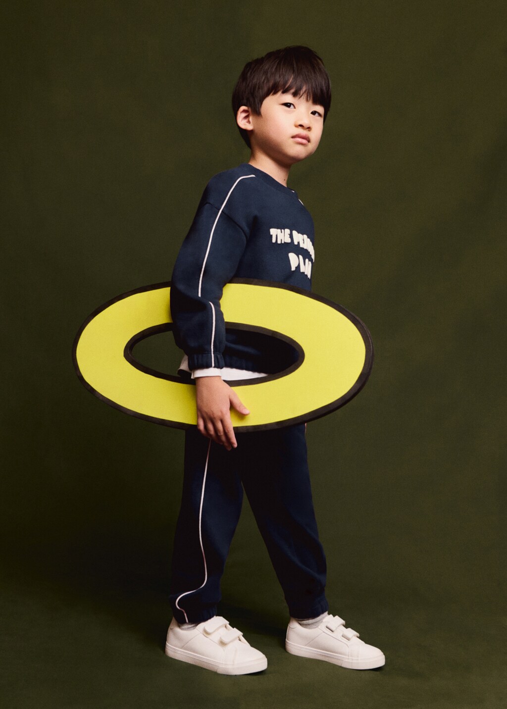 Joggers with side stripe