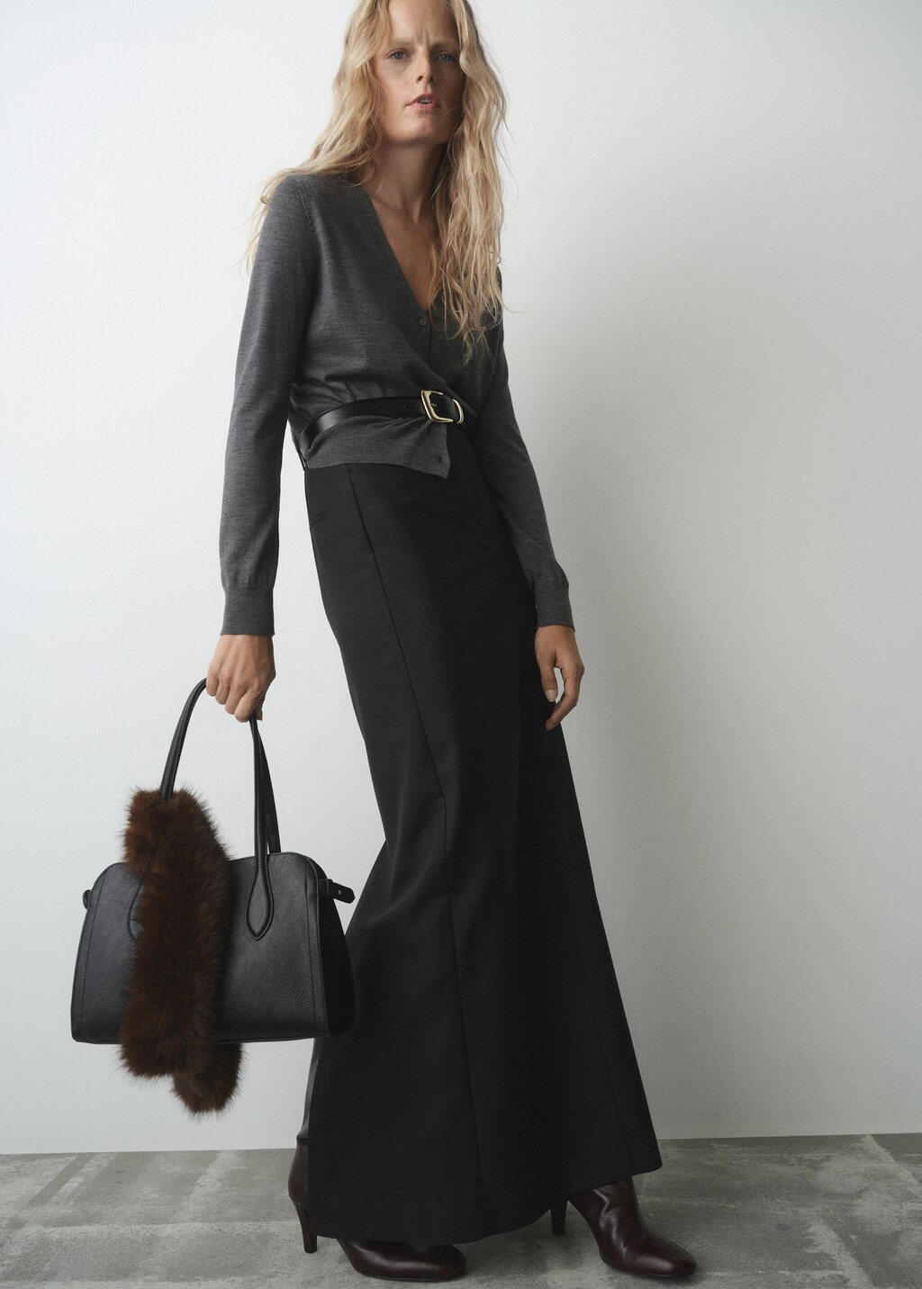 Small bag with pebbled effect