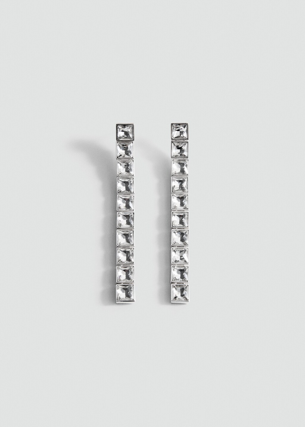 Crystal pendant earrings