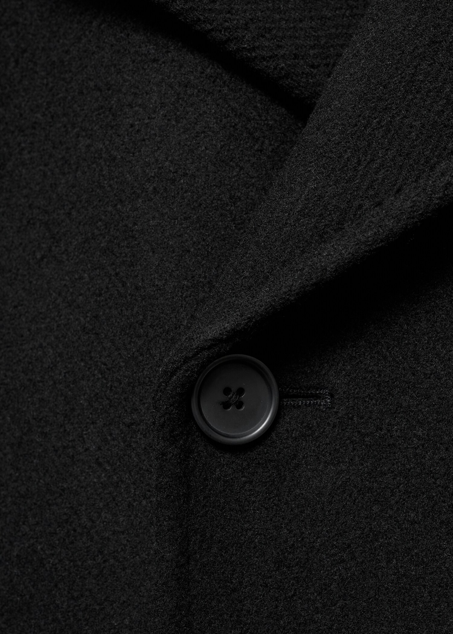 Wool double-breasted coat with buttons - Details of the article 0