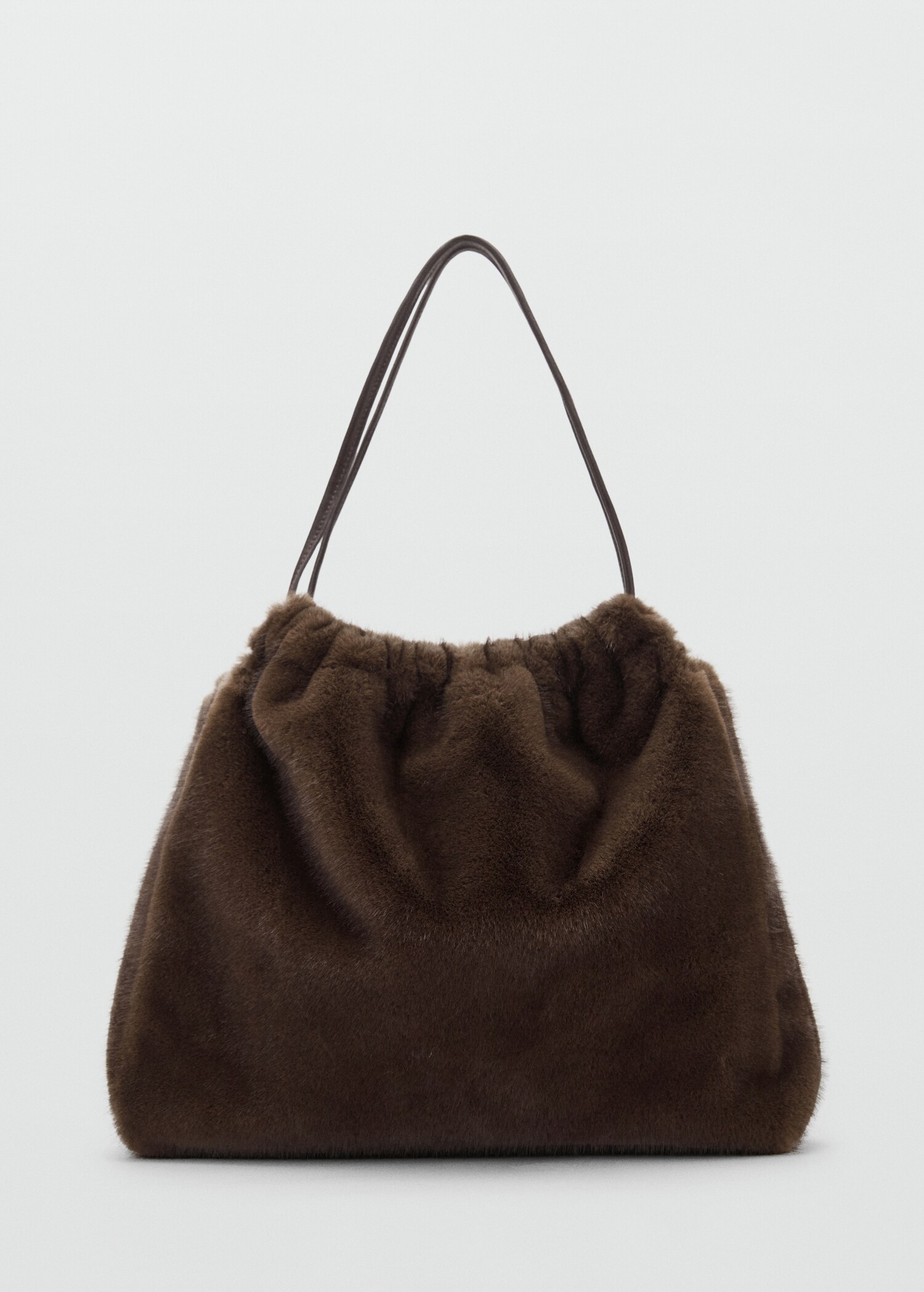 Fur-effect shoulder bag - Article without model
