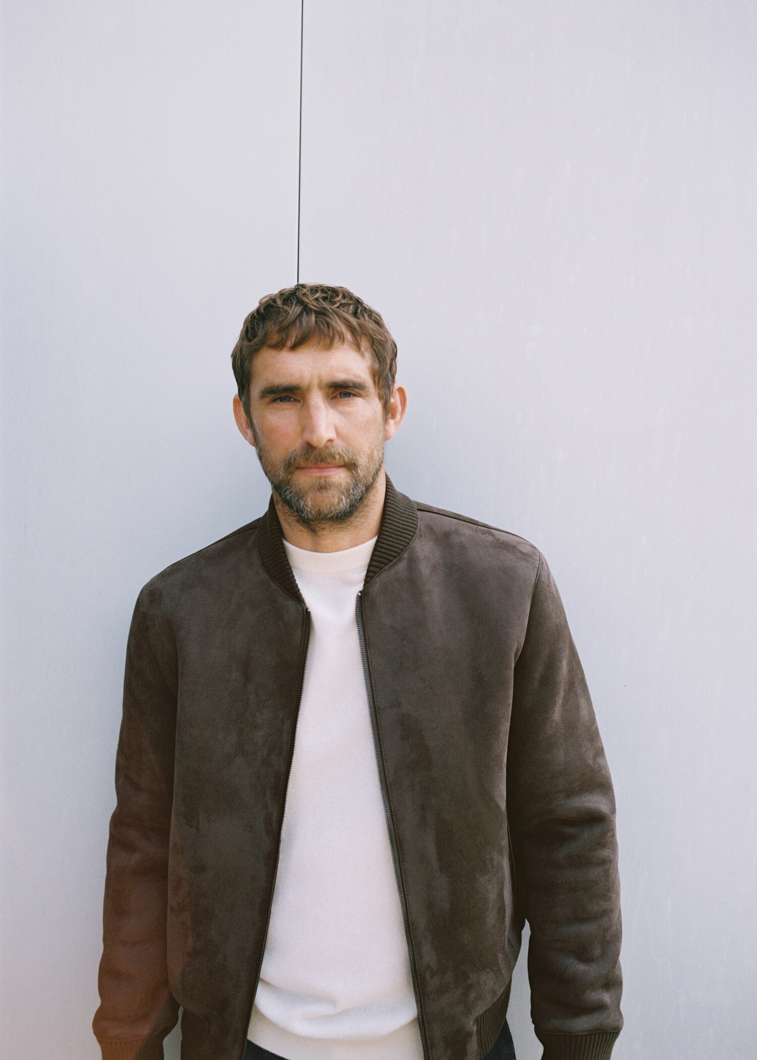 Suede-effect bomber jacket - Details of the article 3