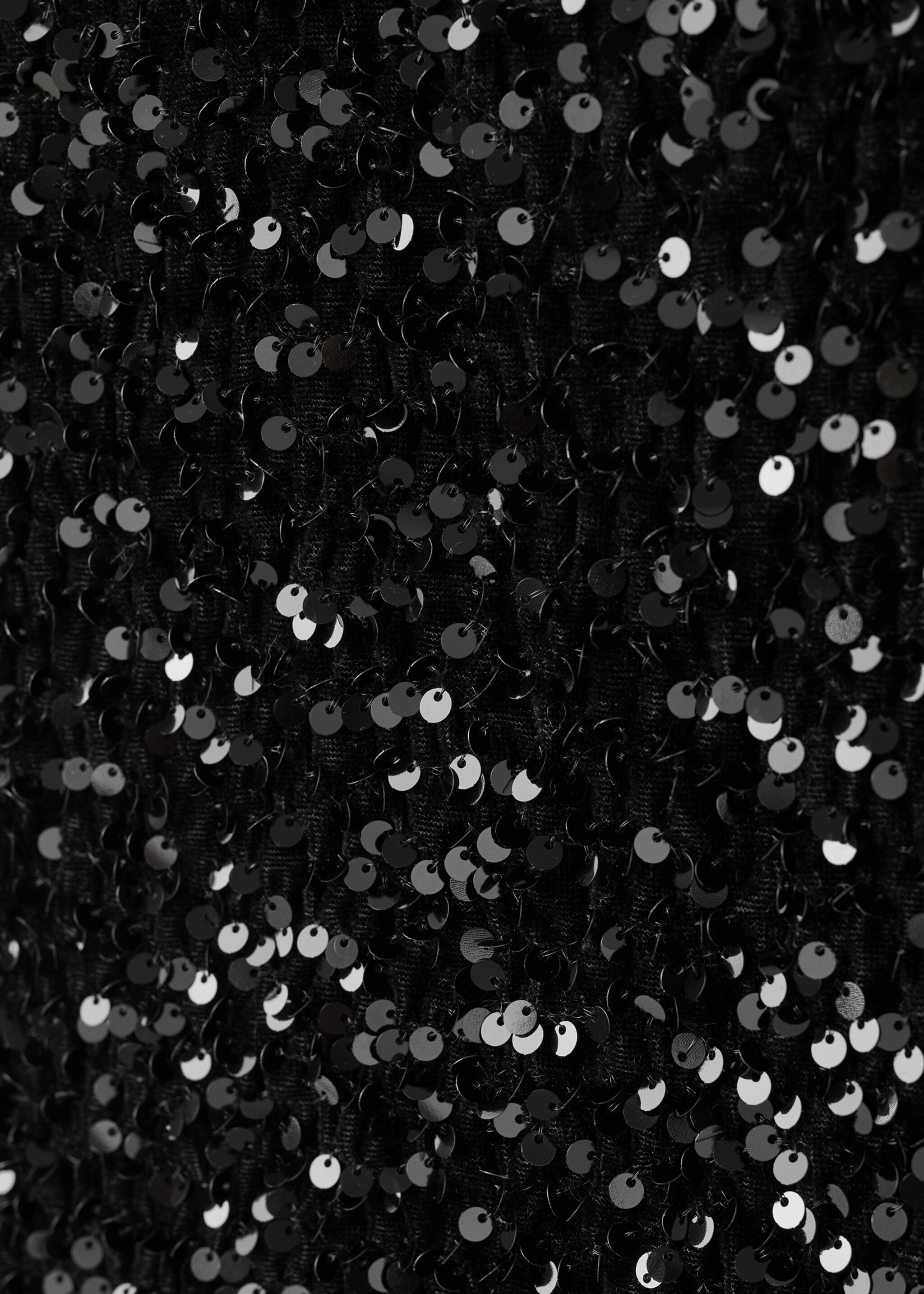 Sequined top - Details of the article 0, Black. Ref: 17059095-01.